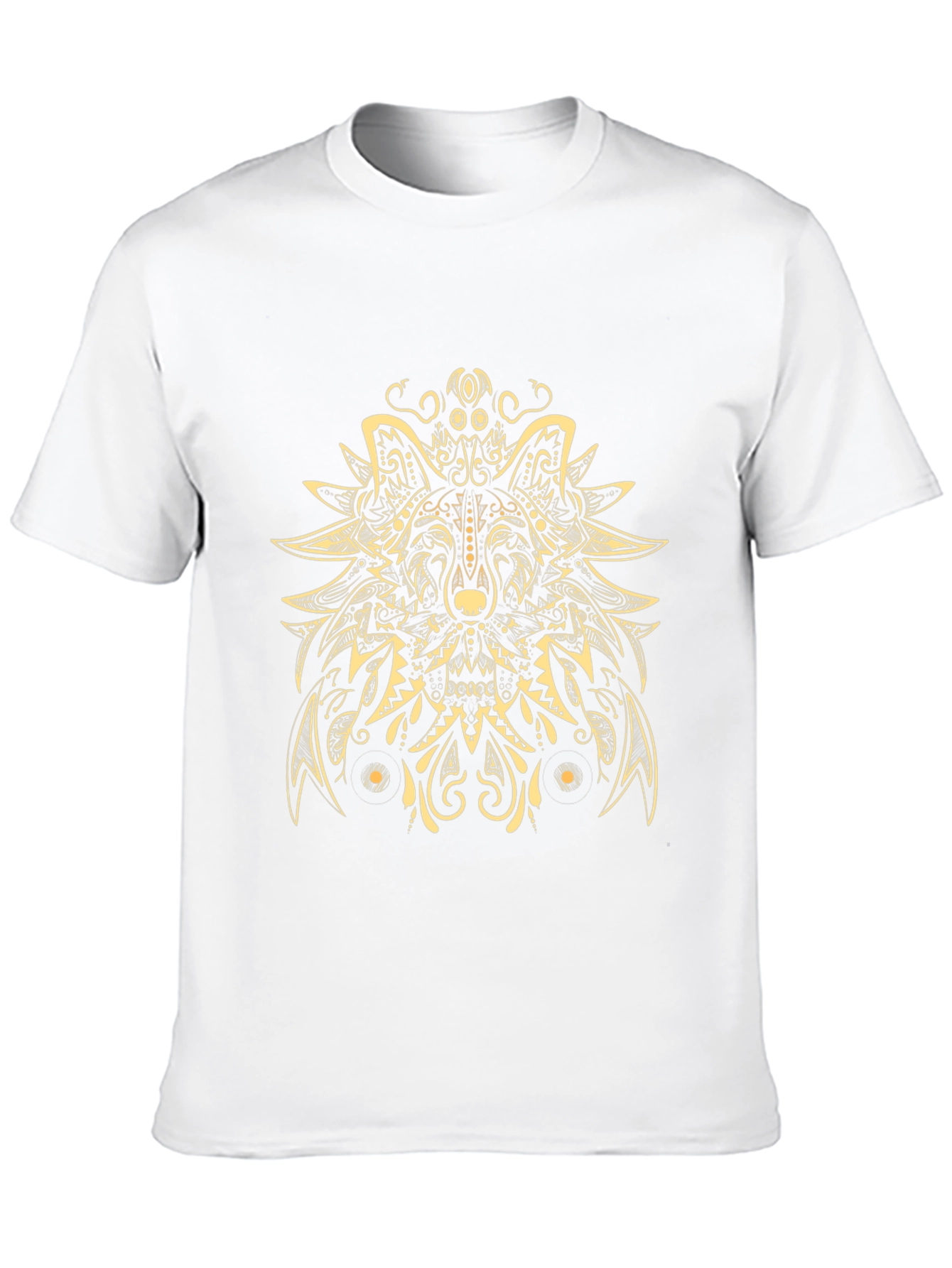 Wolf Mandala Graphic Tee - Artistic Menswear