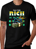 Tax the Rich Graphic Tee - Statement T-Shirt