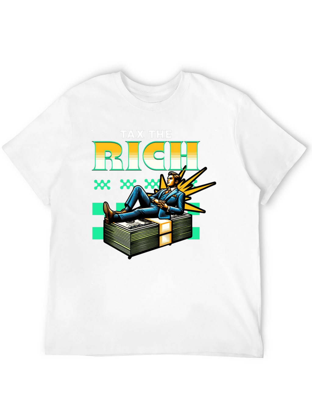 Tax the Rich Graphic Tee - Statement T-Shirt