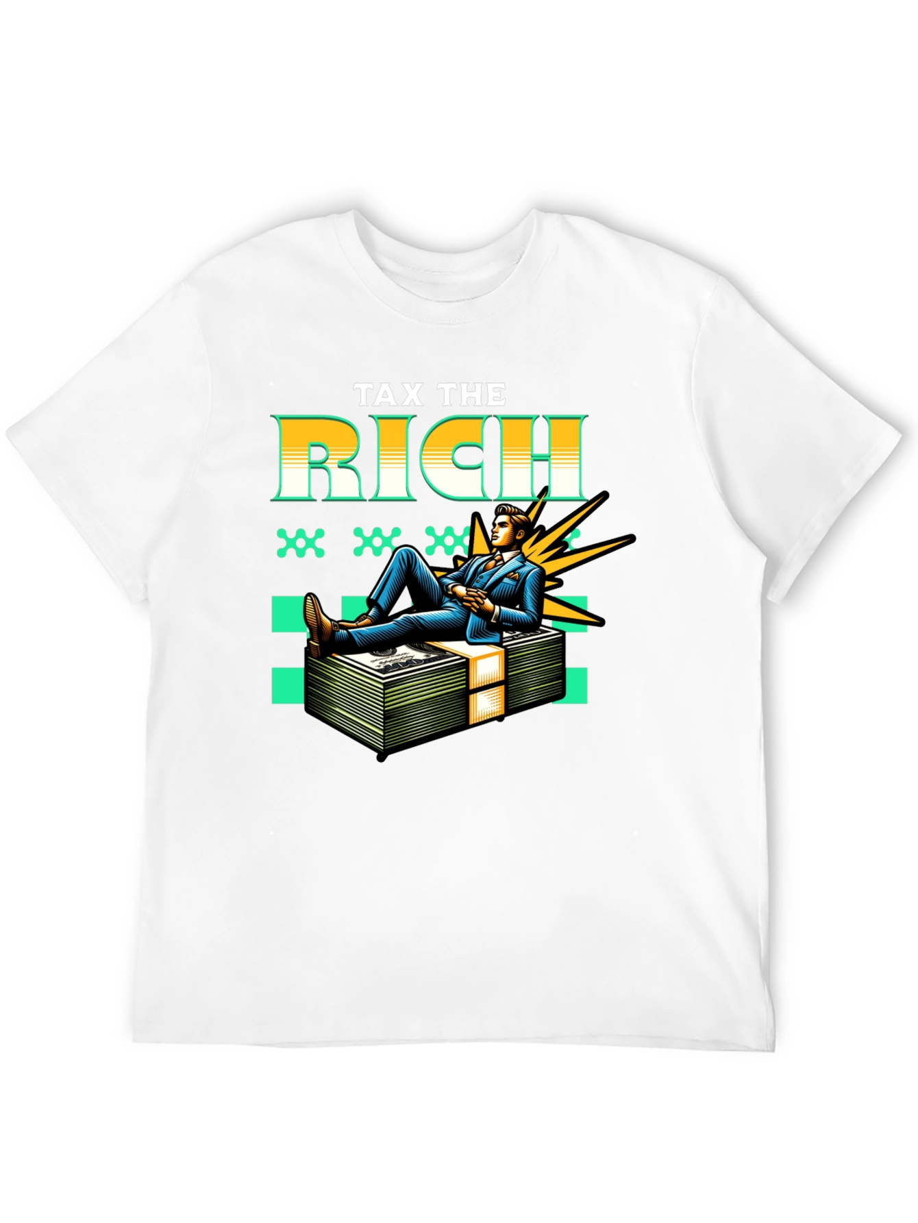 Tax the Rich Graphic Tee - Statement T-Shirt