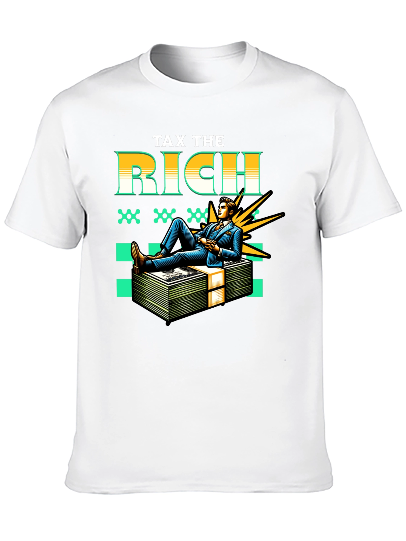 Tax the Rich Graphic Tee - Statement T-Shirt