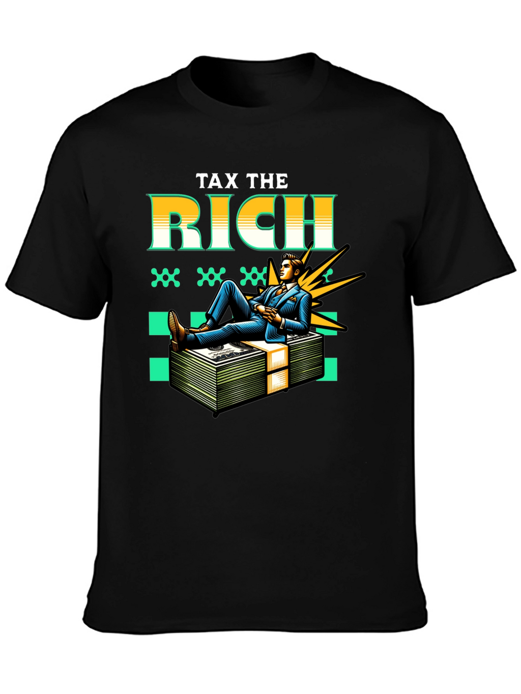 Tax the Rich Graphic Tee - Statement T-Shirt