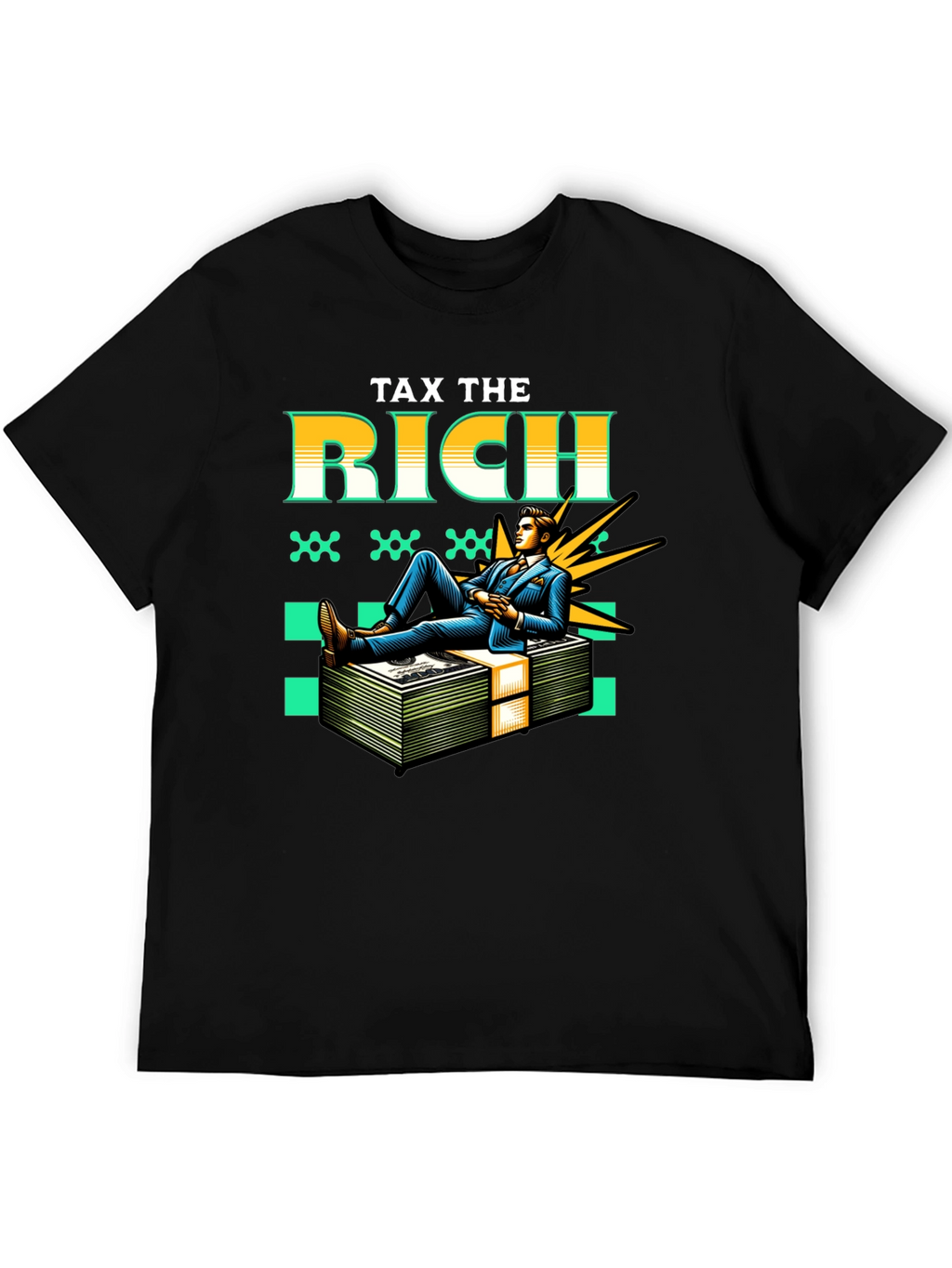 Tax the Rich Graphic Tee - Statement T-Shirt