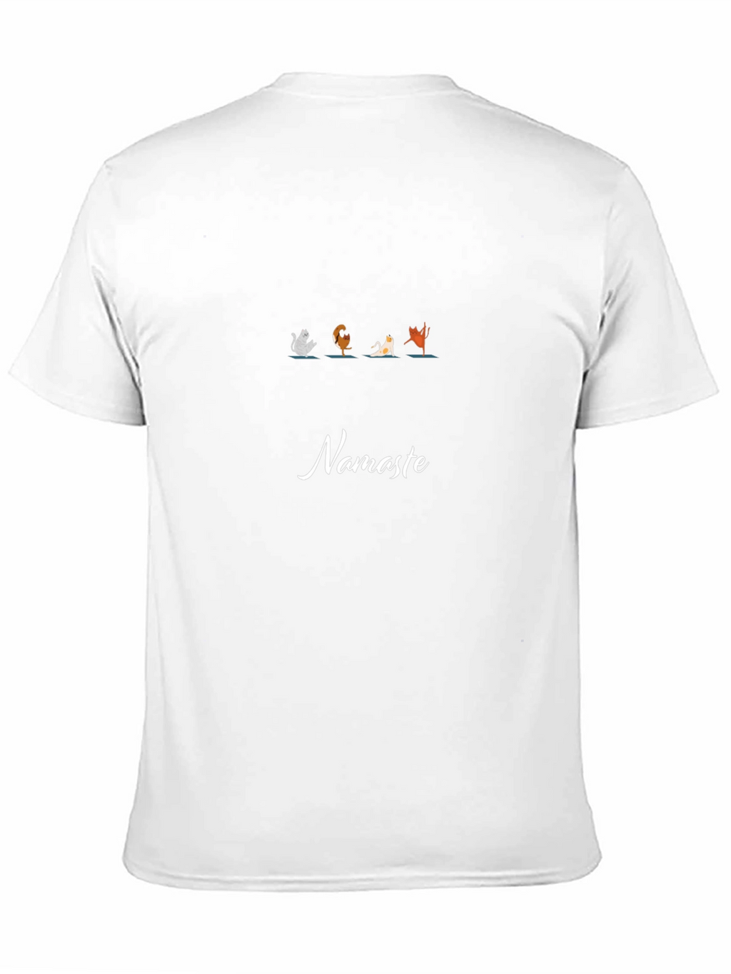 Yoga Cats Namaste Black T-Shirt