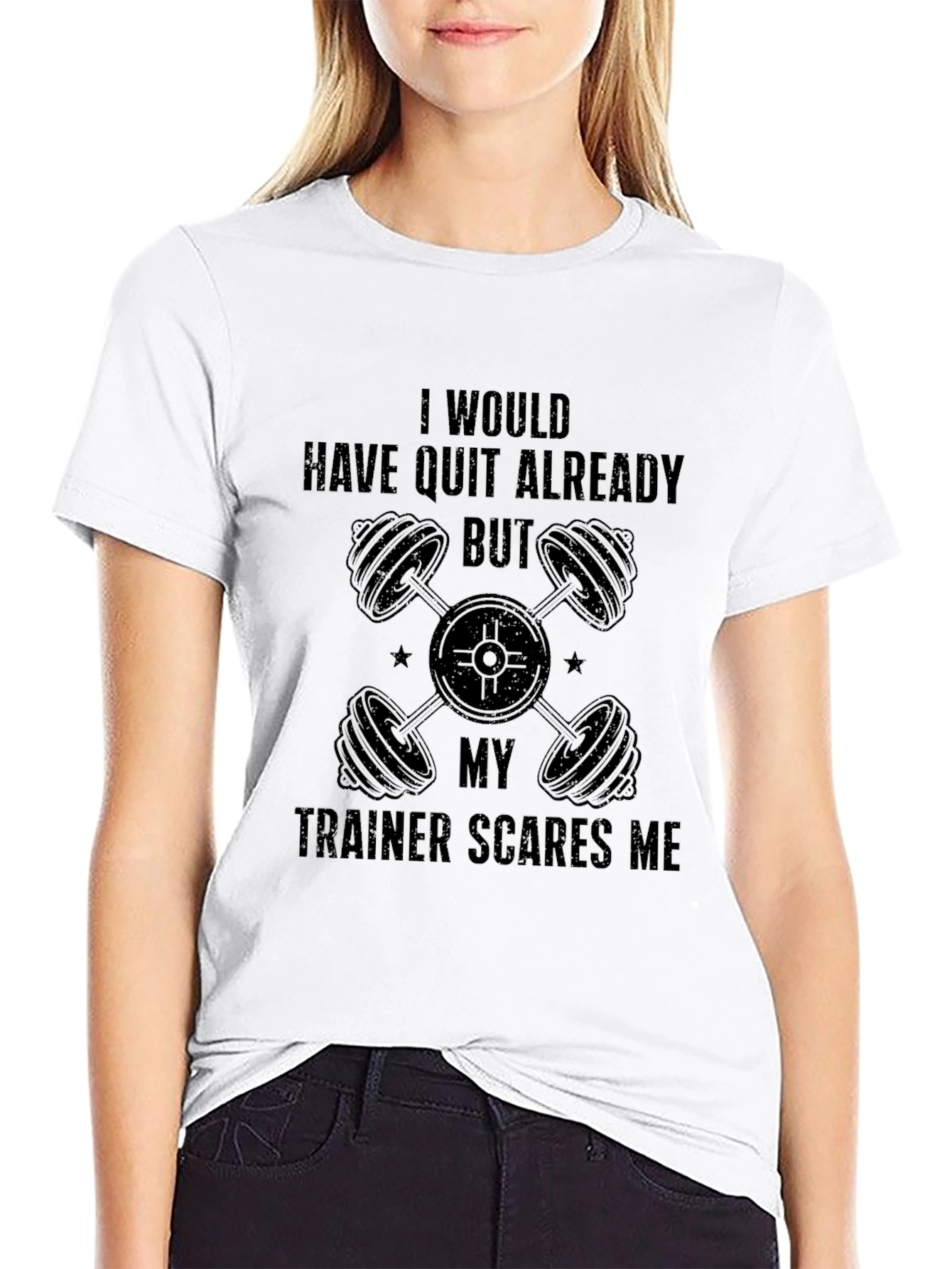 Trainer Scares Me - Funny Workout T-Shirt