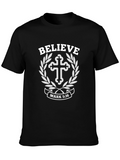 Believe T-Shirt: Mark 5:36 Christian Tee