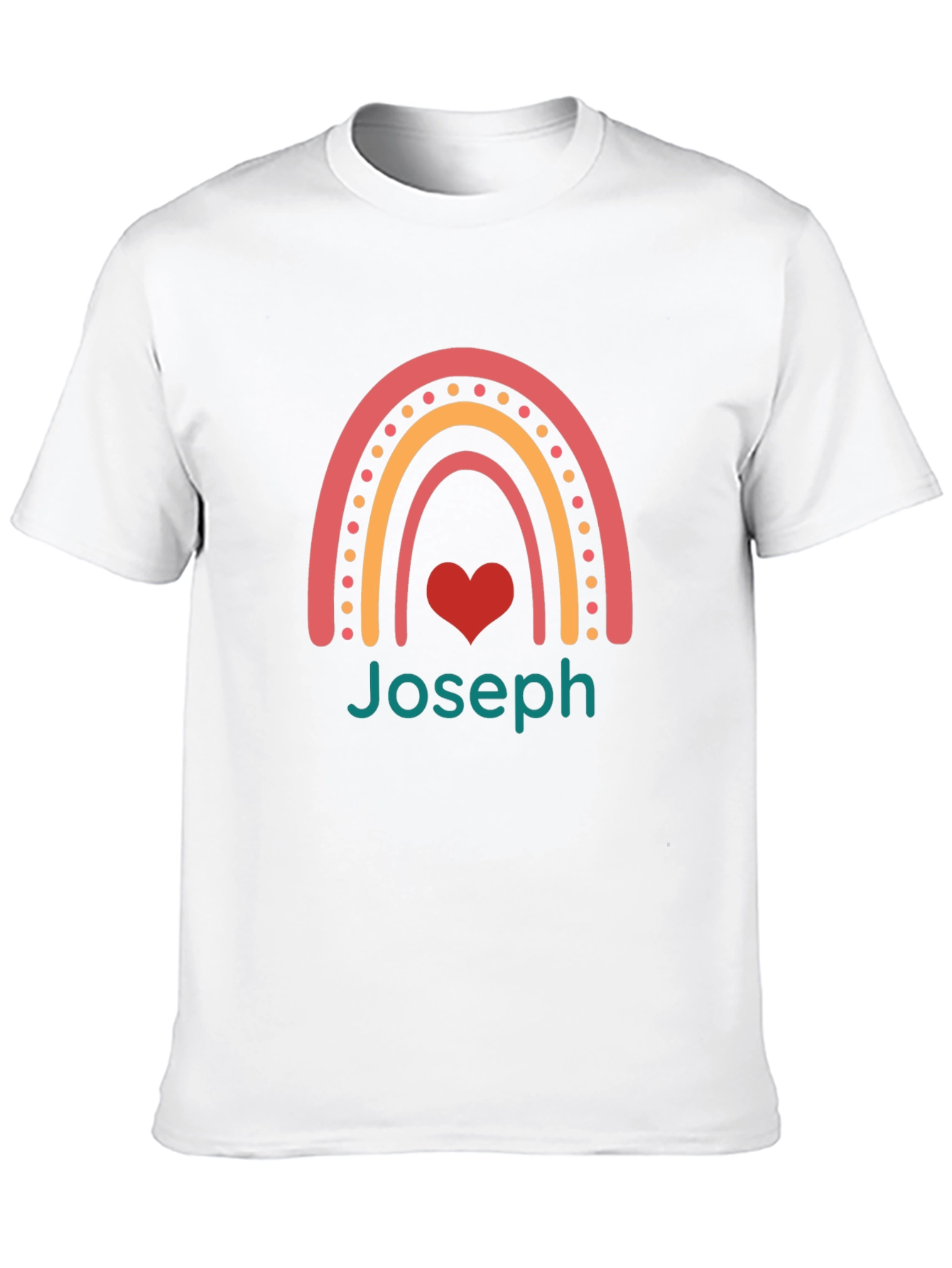 Joseph Rainbow Heart T-Shirt - Black