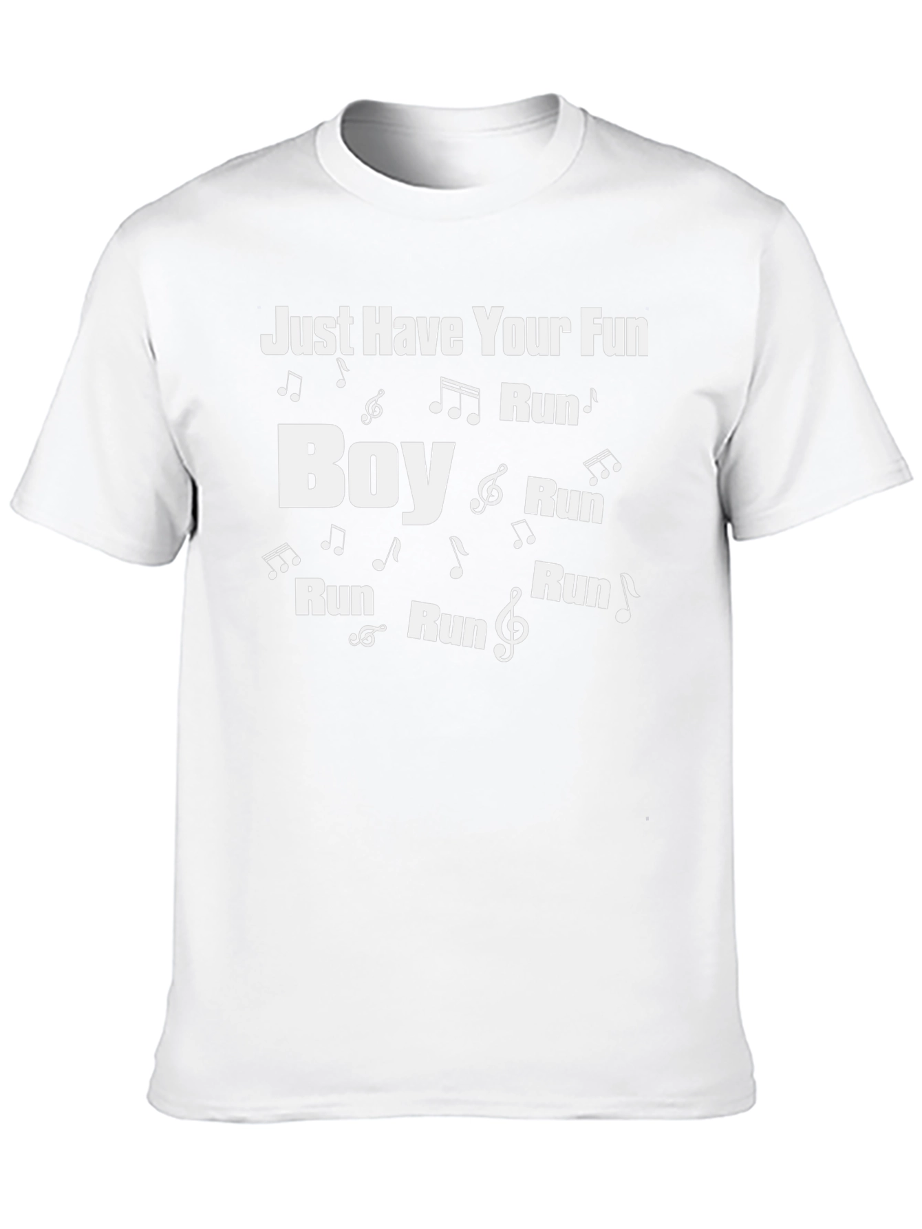 Just Have Your Fun Run Boy Black T-Shirt