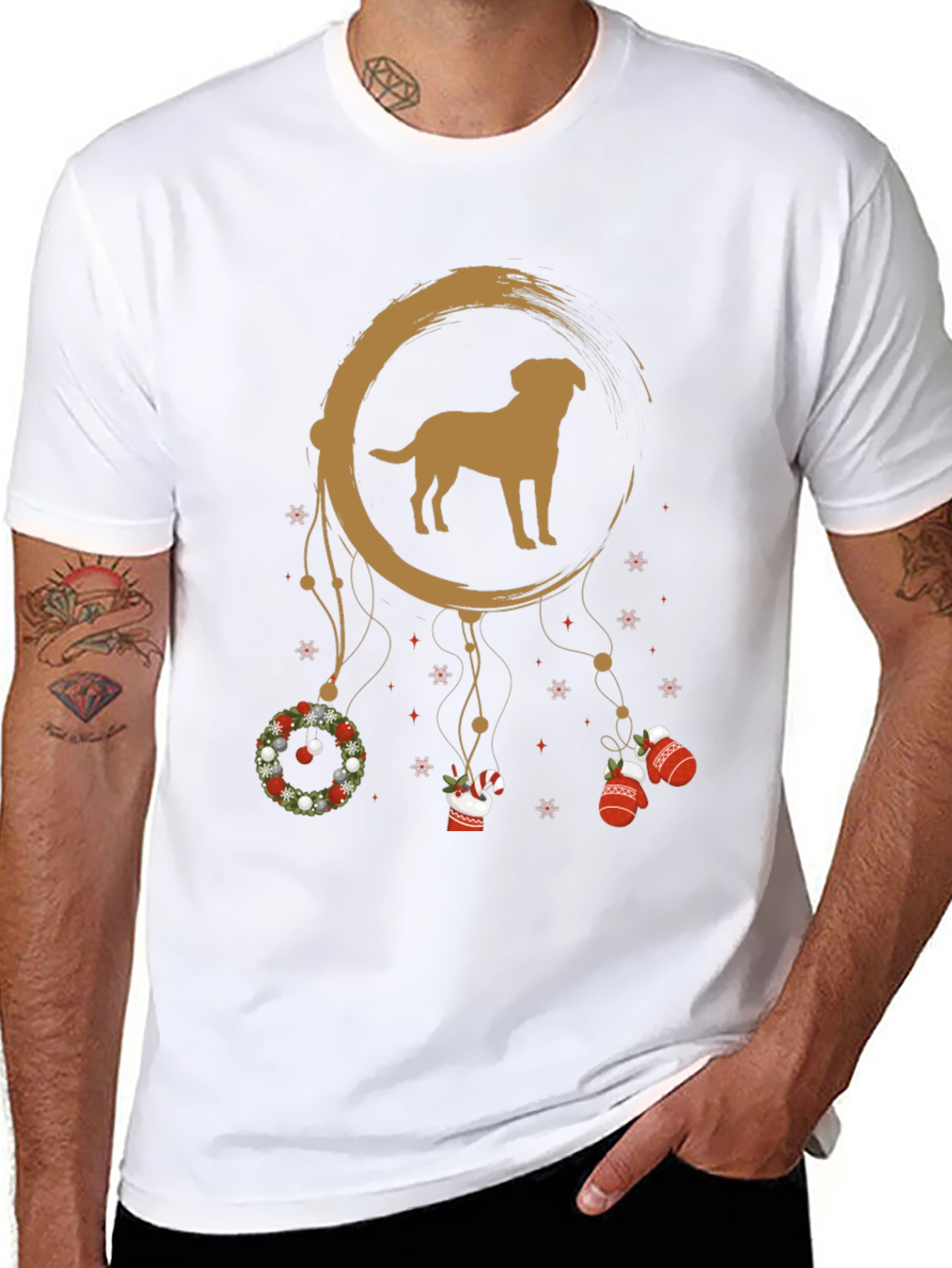 Dog Dream Catcher Christmas T-Shirt