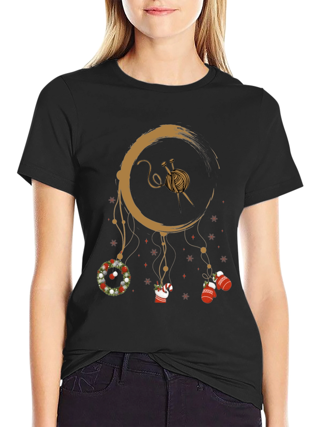 Knitting Christmas Dream T-Shirt