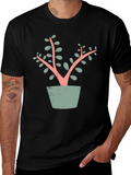 Modern Plant T-Shirt - Stylish Graphic Tee