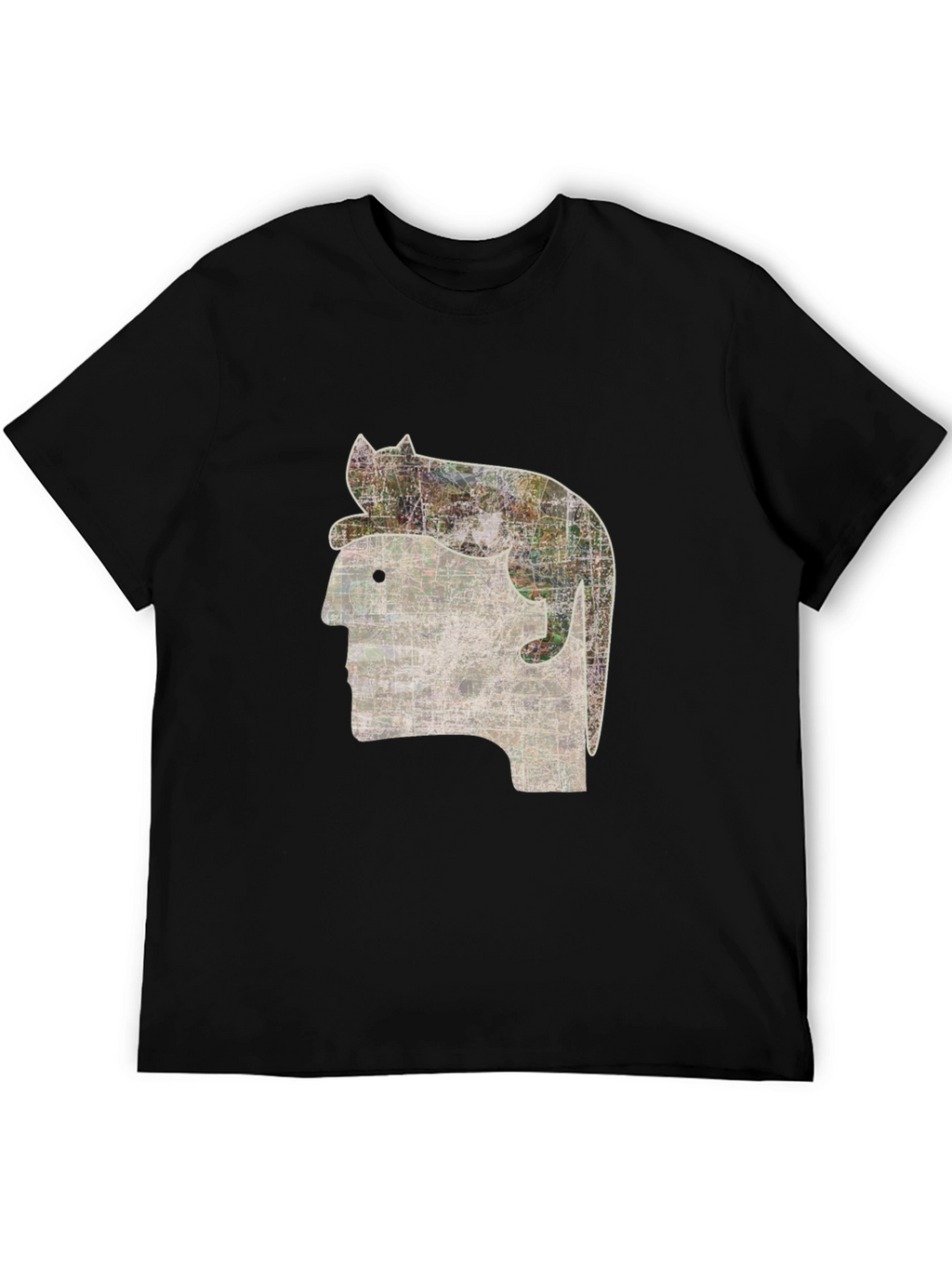Cat on Head Graphic Tee - Quirky Unisex T-Shirt