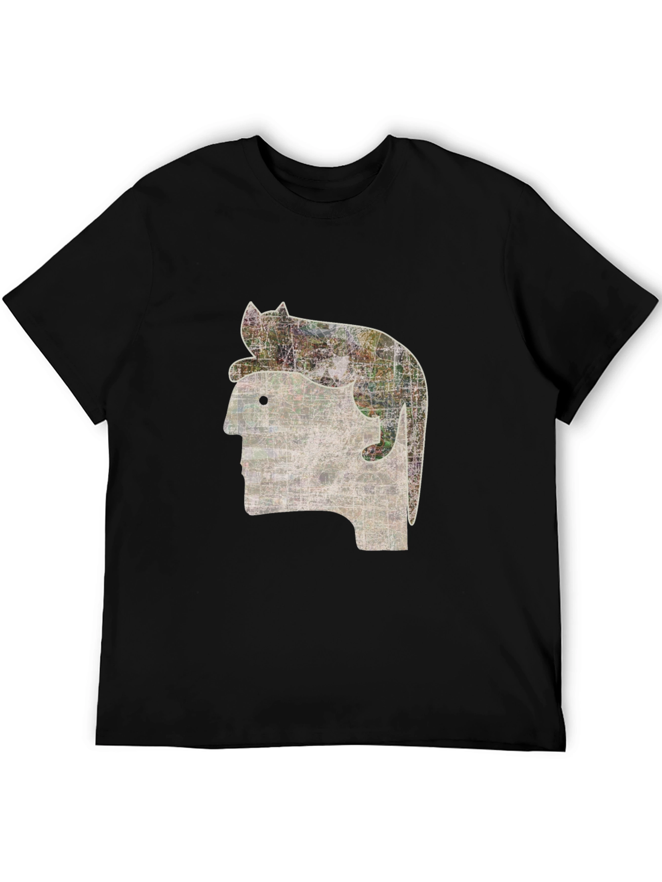 Cat on Head Graphic Tee - Quirky Unisex T-Shirt