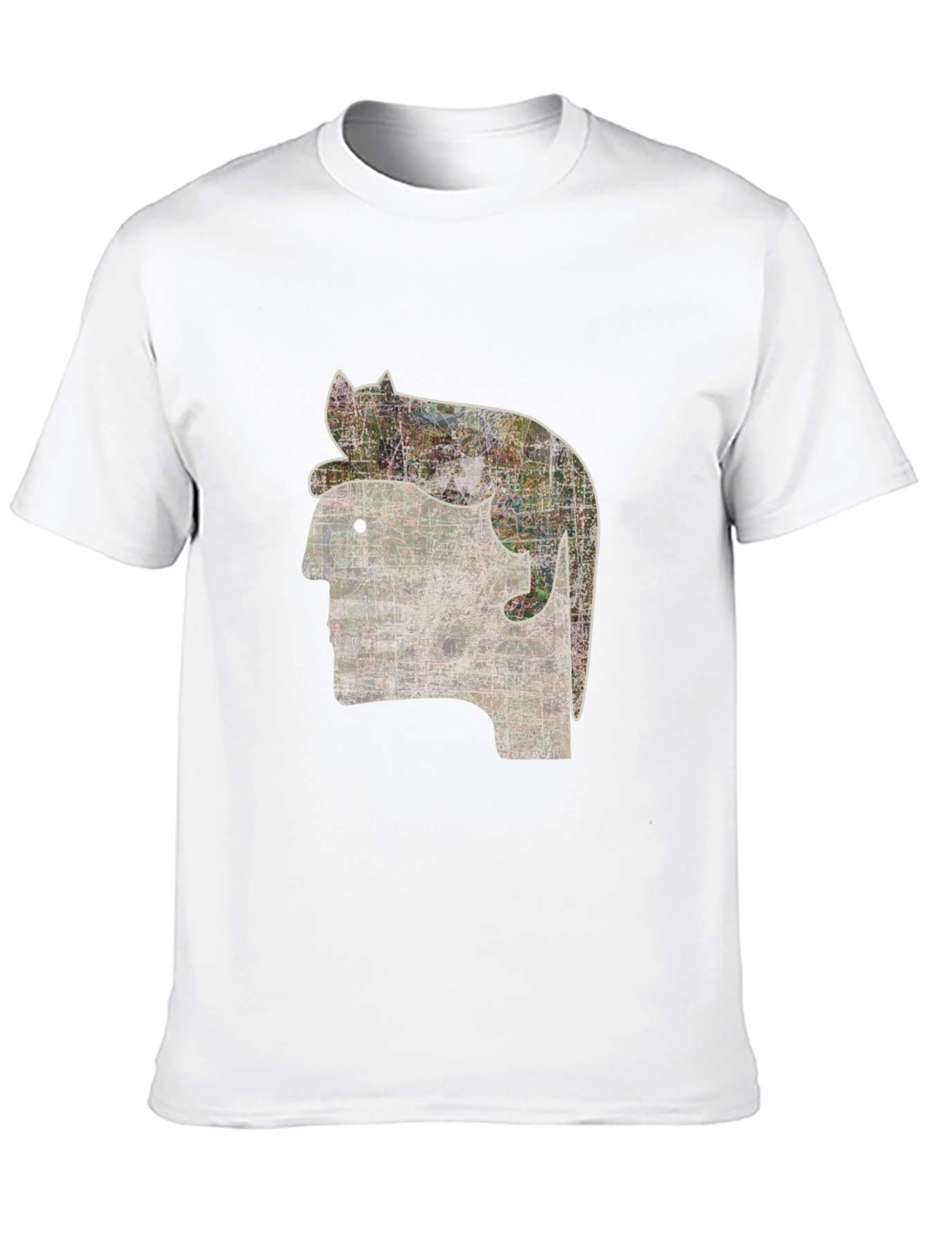 Cat on Head Graphic Tee - Quirky Unisex T-Shirt