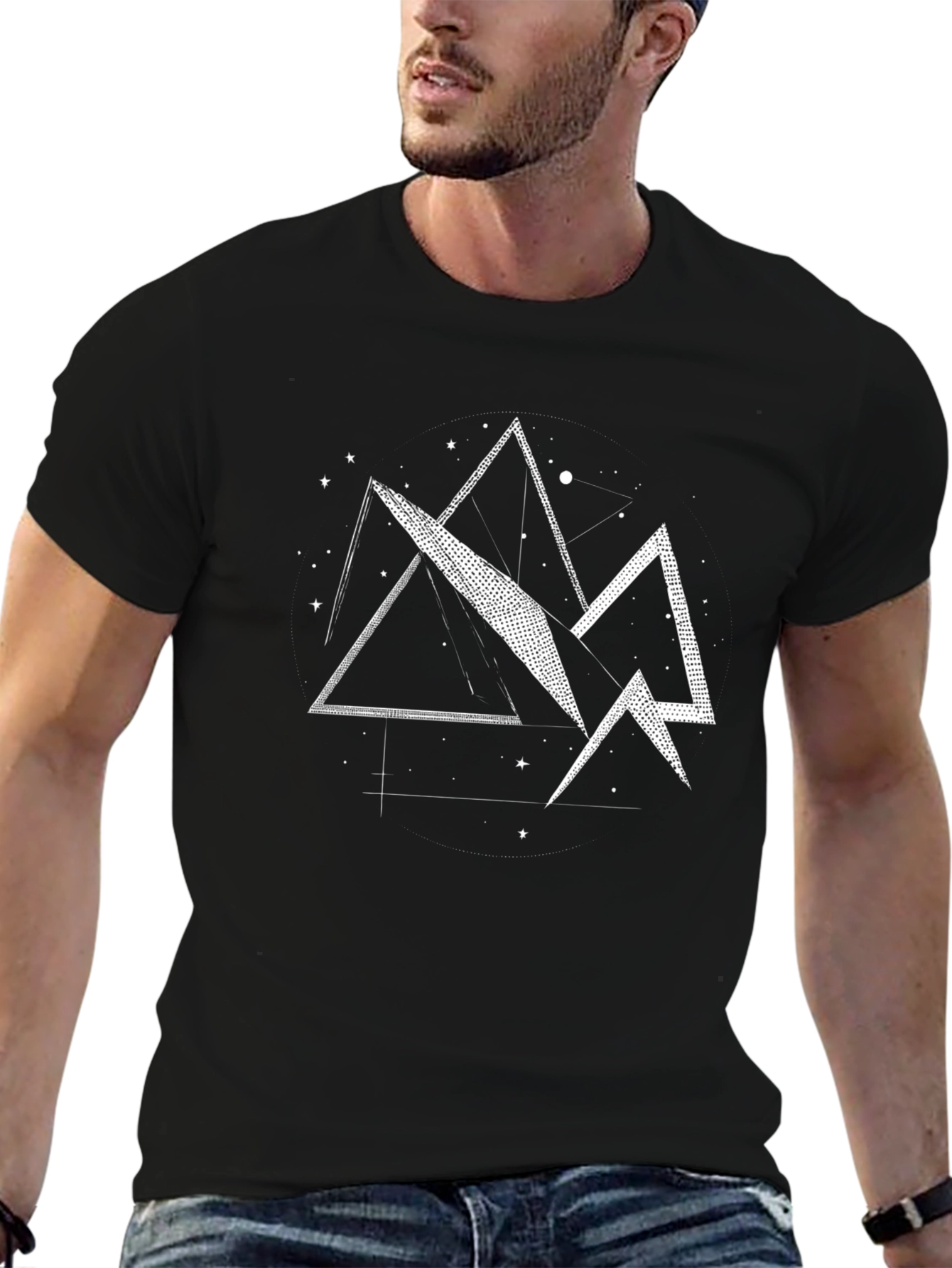 Geometric Mountain Graphic Tee