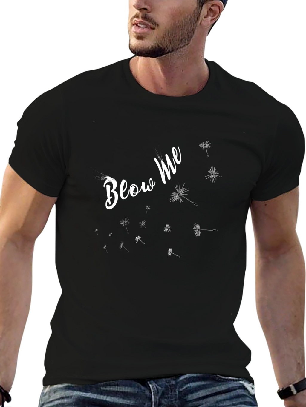 Blow Me Dandelion T-Shirt - Trendy Graphic Tee