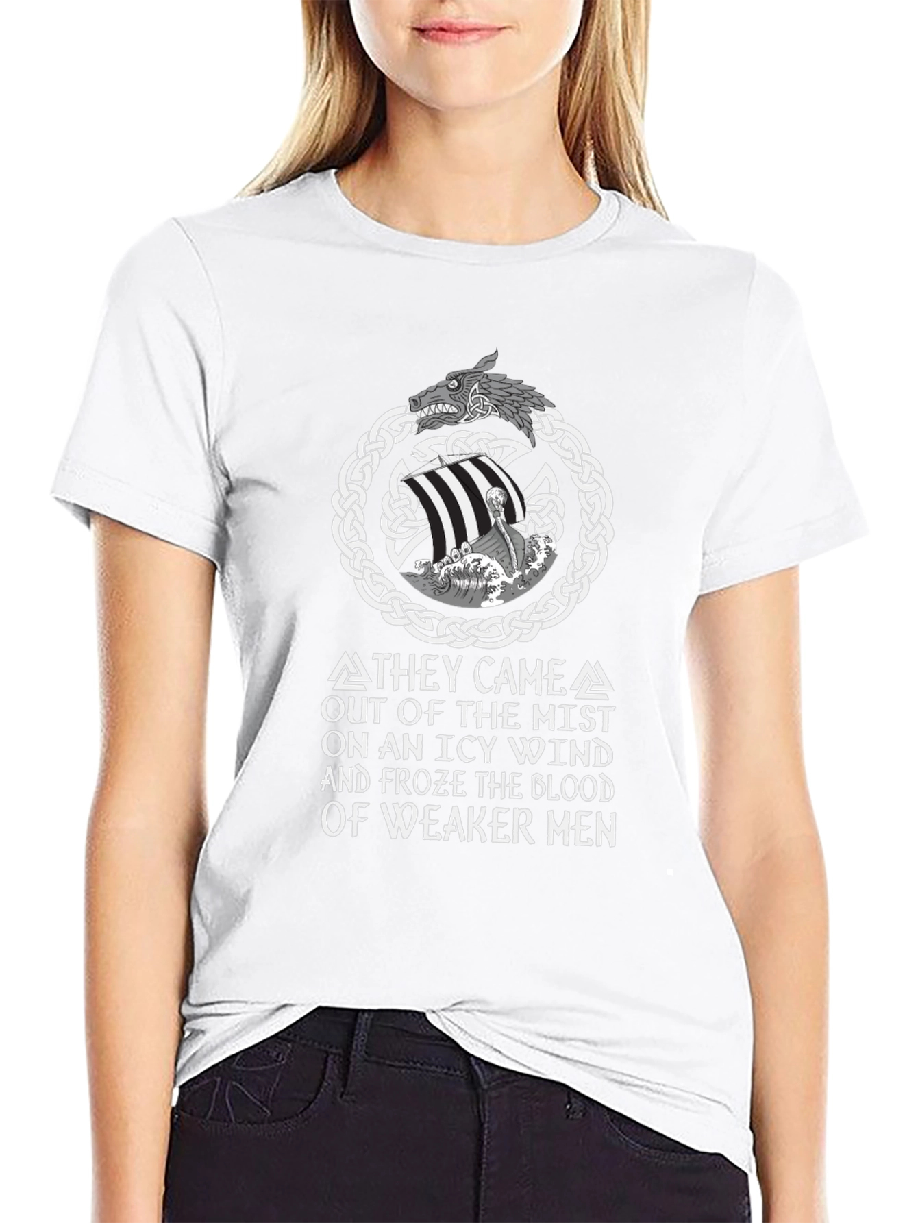 Viking T-Shirt:  They Came Out of the Mist Design