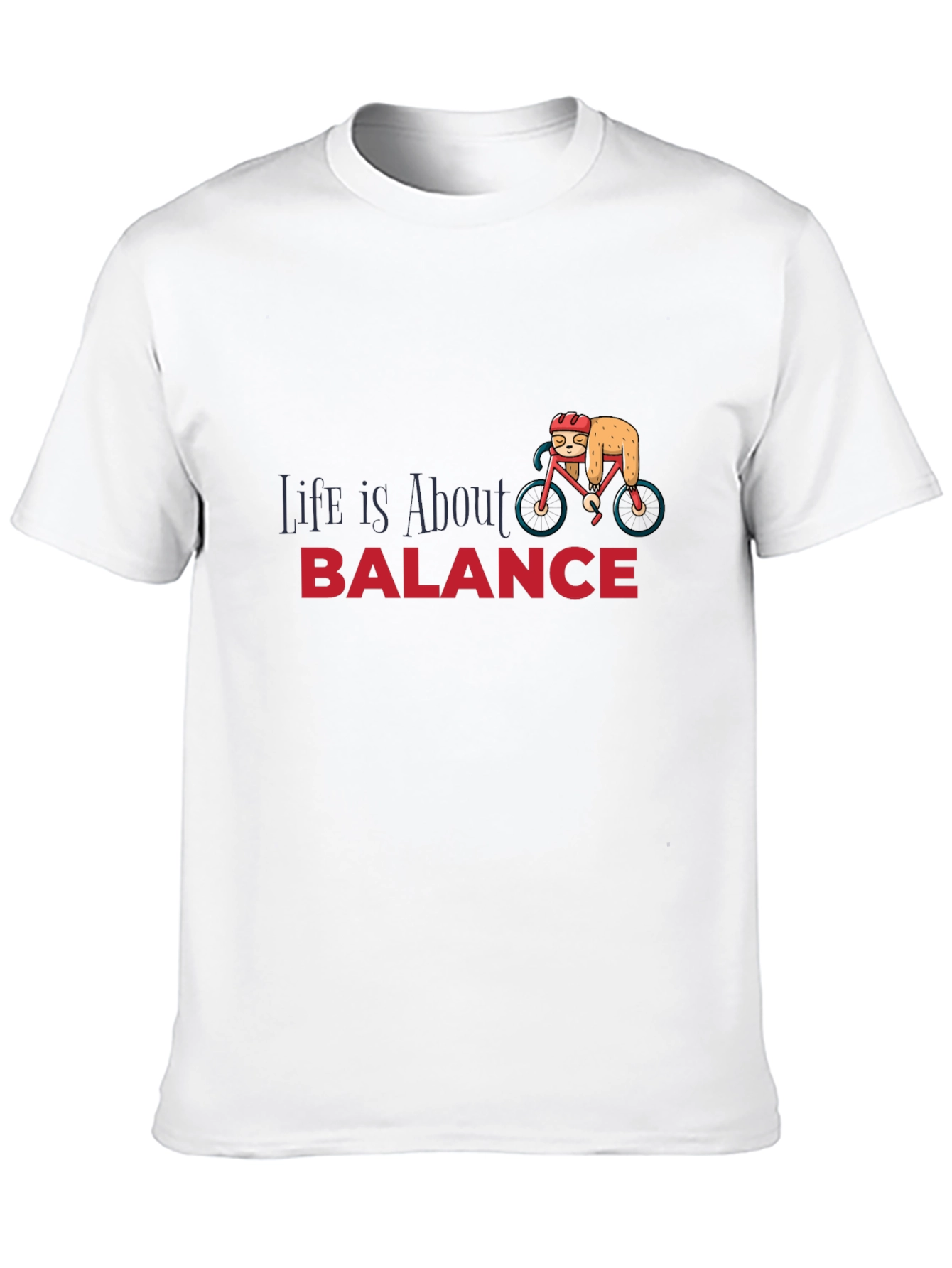Life is About Balance Sloth Graphic T-Shirt