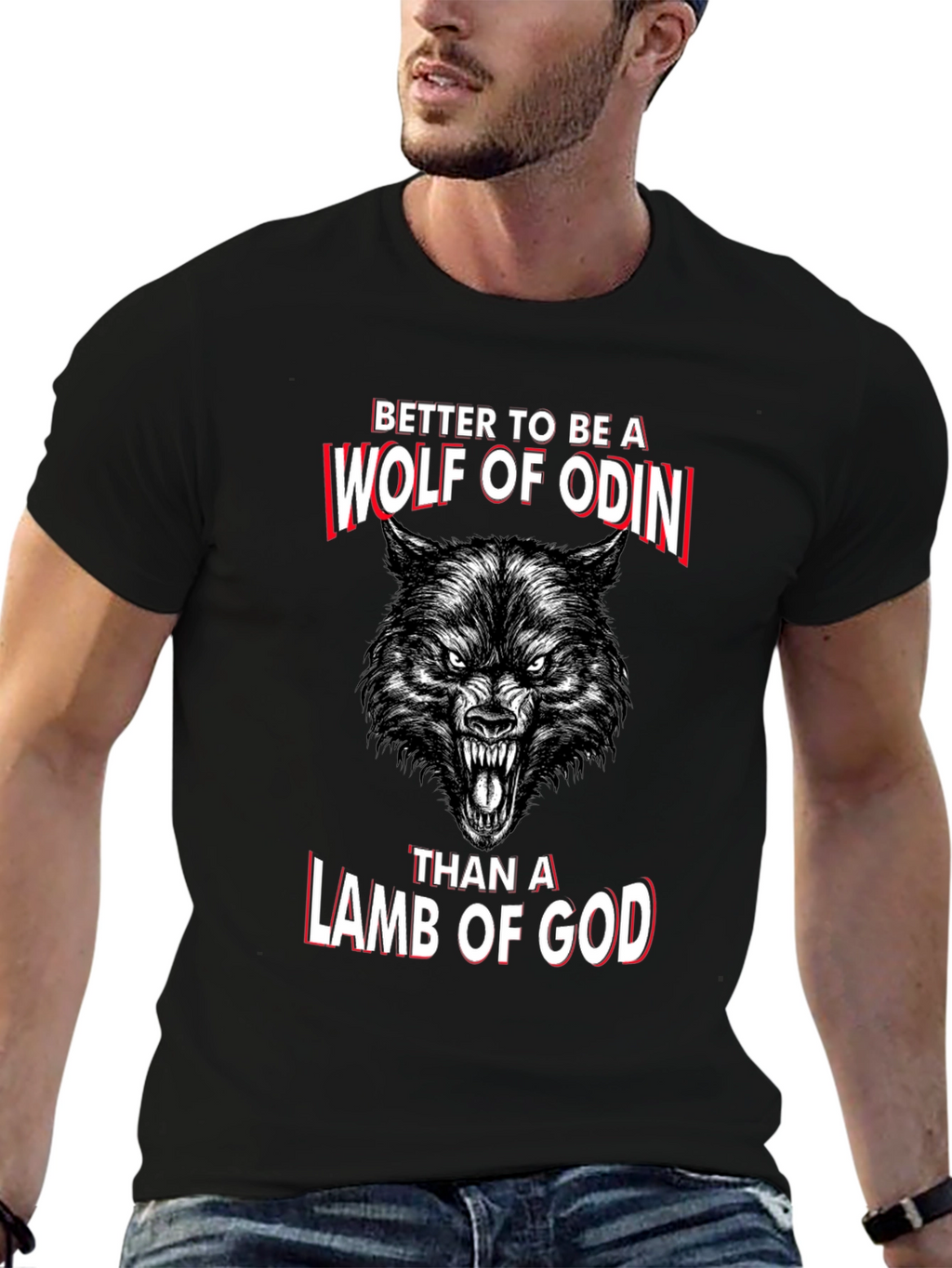 Wolf of Odin Graphic T-Shirt - Norse Mythology