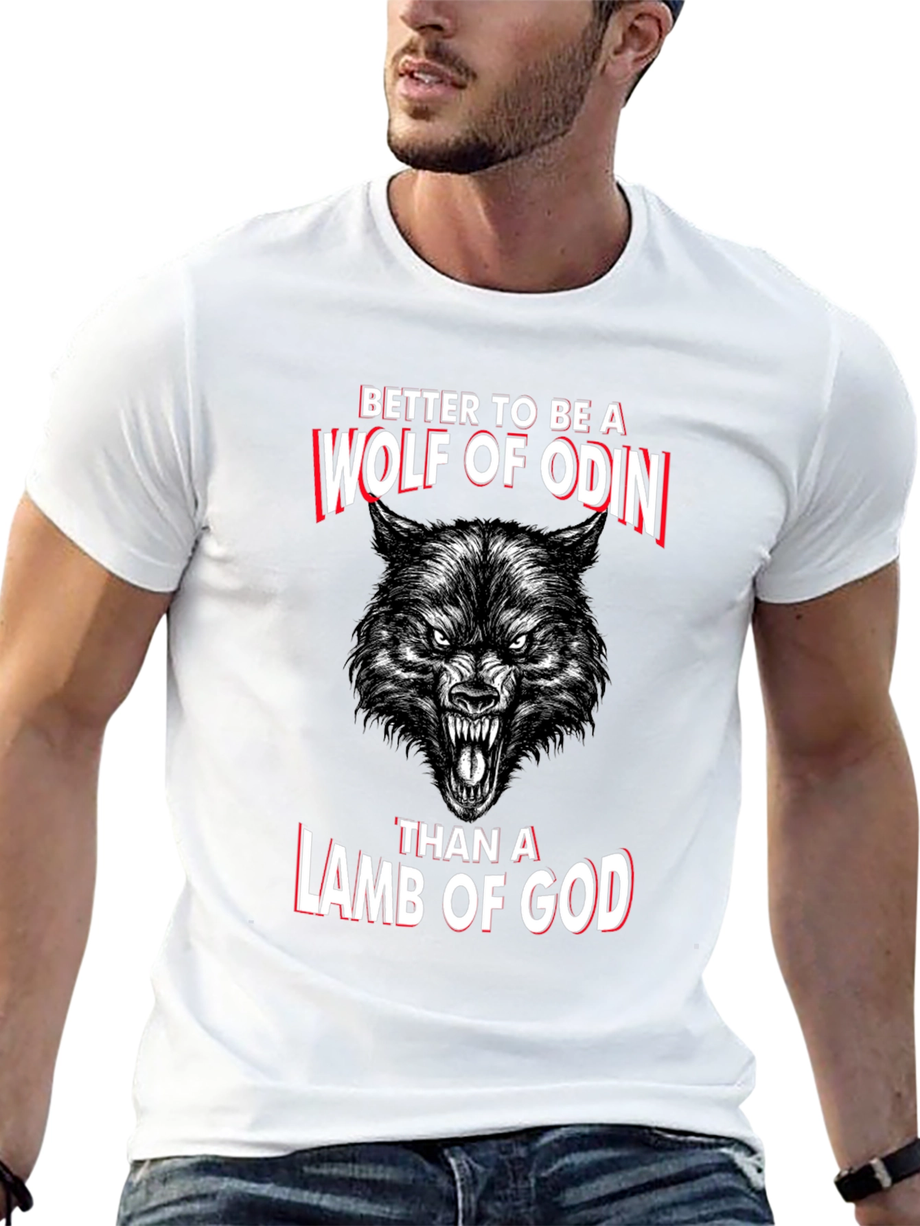 Wolf of Odin Graphic T-Shirt - Norse Mythology