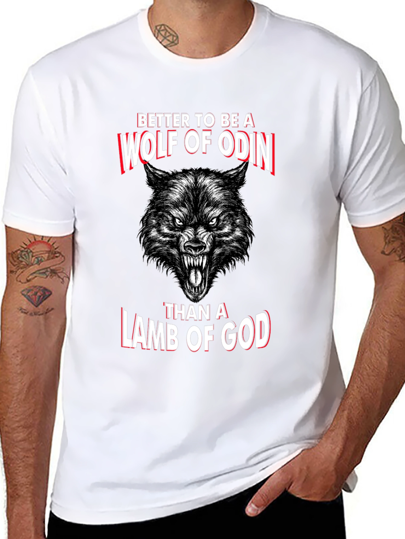 Wolf of Odin Graphic T-Shirt - Norse Mythology