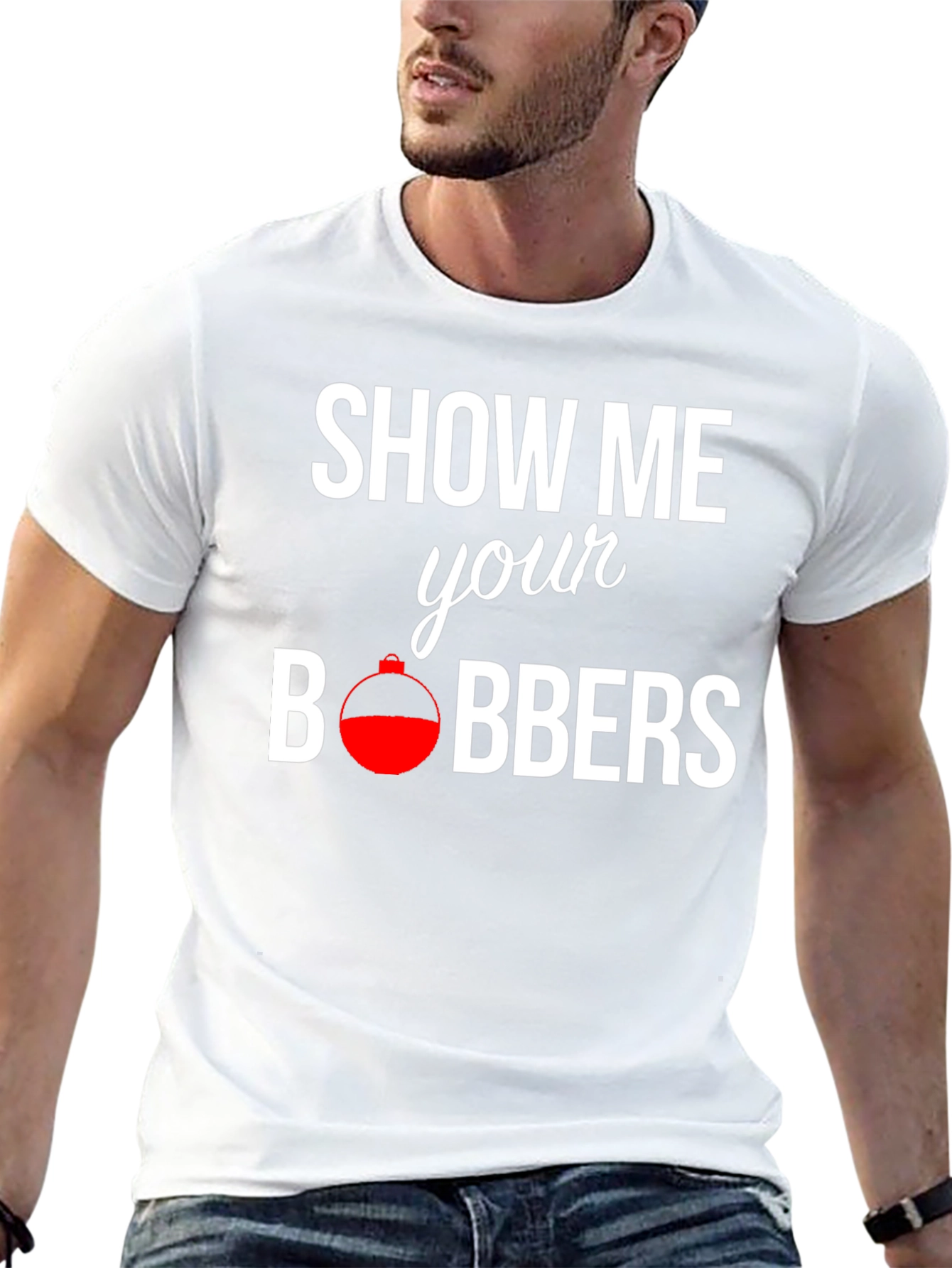 Show Me Your Bobbers Fishing T-Shirt - Black