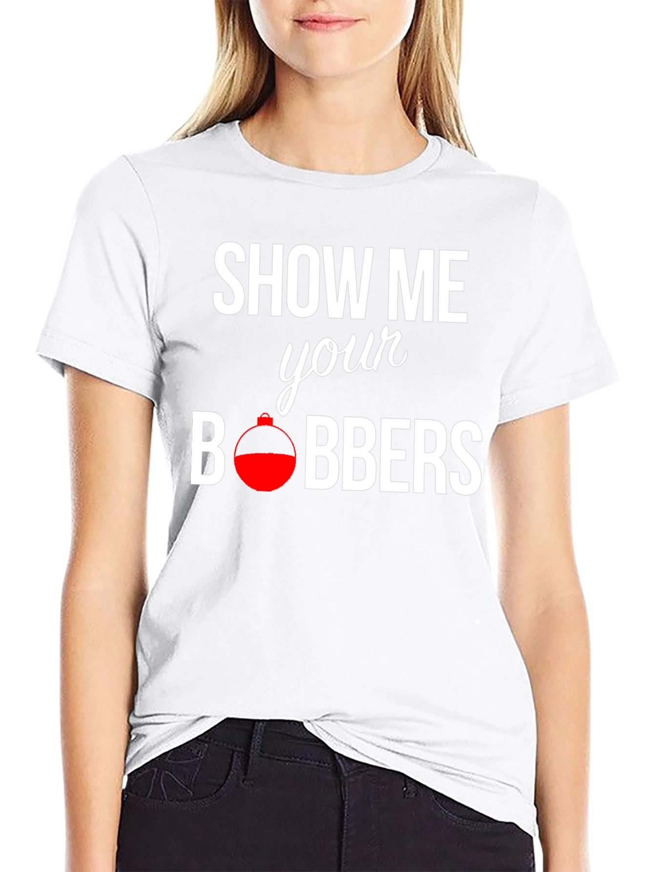 Show Me Your Bobbers Fishing T-Shirt - Black