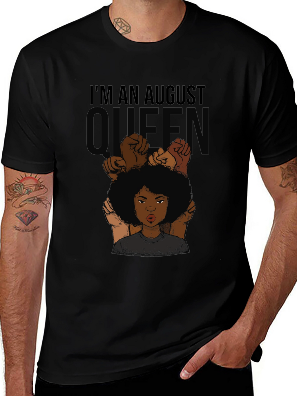 August Queen Black Pride T-Shirt