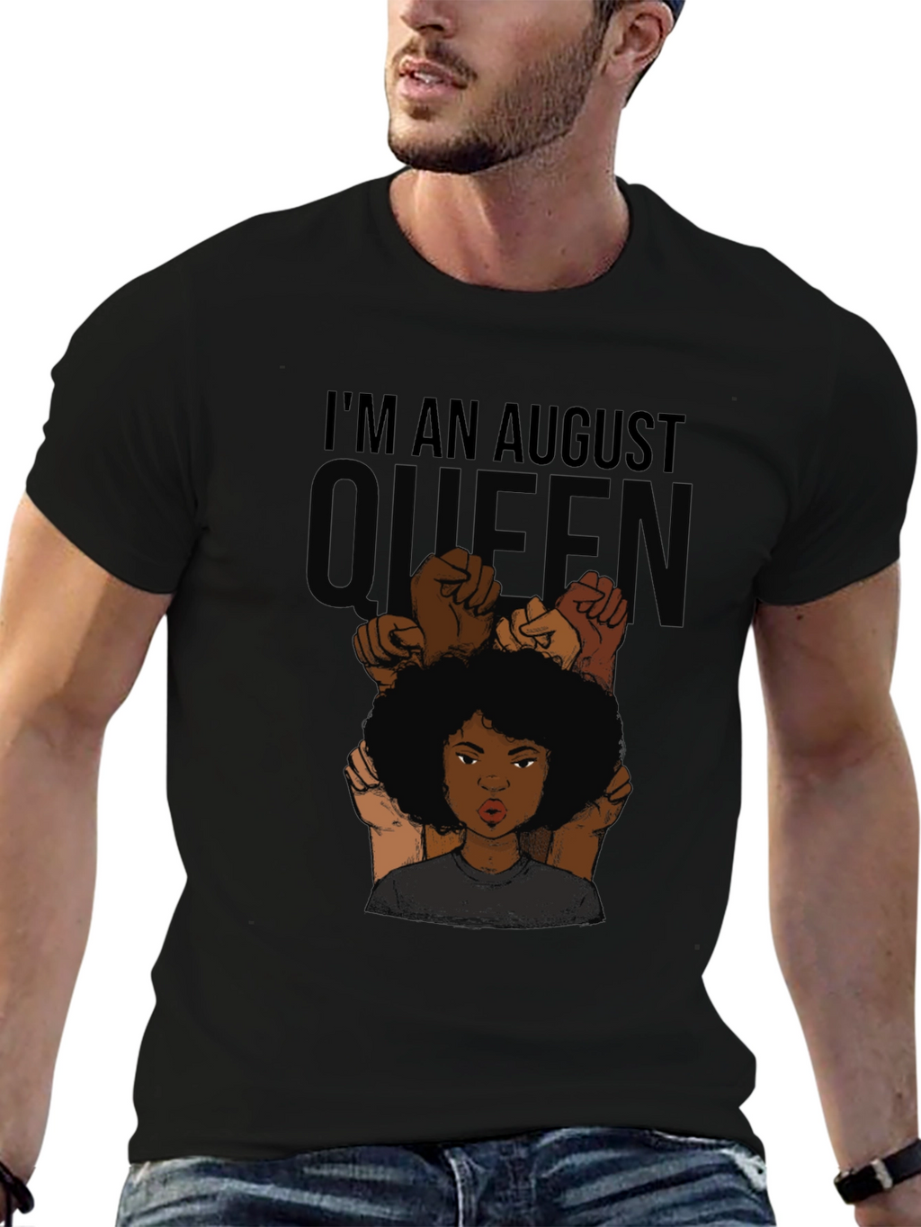 August Queen Black Pride T-Shirt