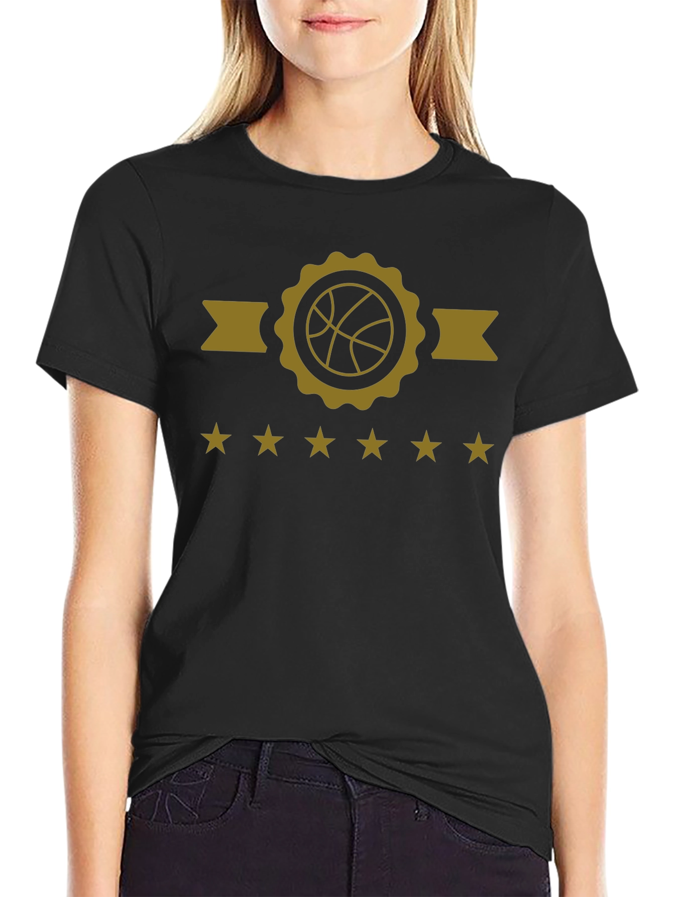 Basketball Star Rating Black T-Shirt