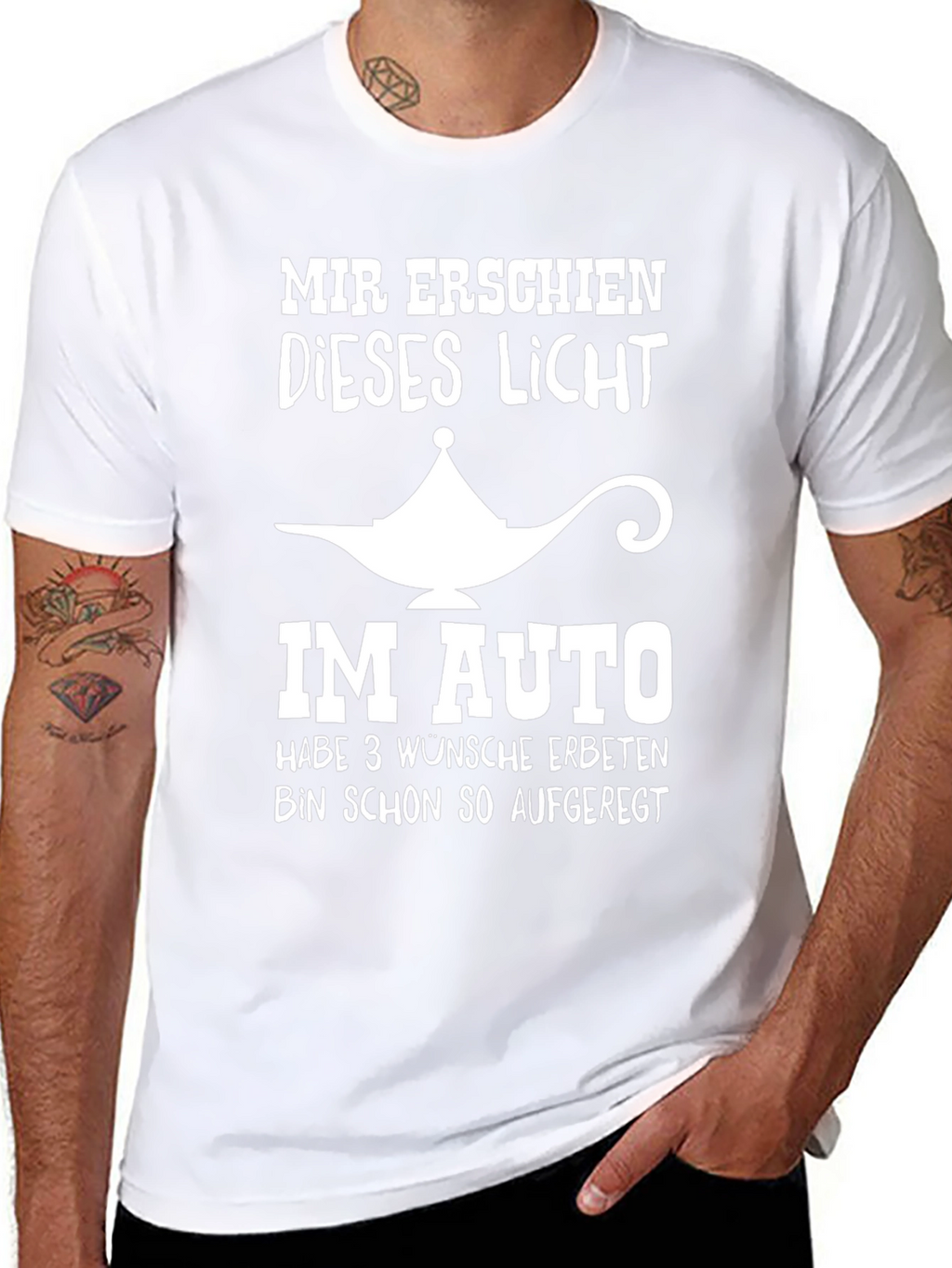 Funny Car Genie T-Shirt - 3 Wishes!
