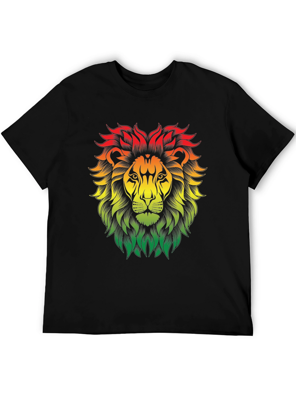 Rasta Lion Graphic Tee - Reggae Vibe