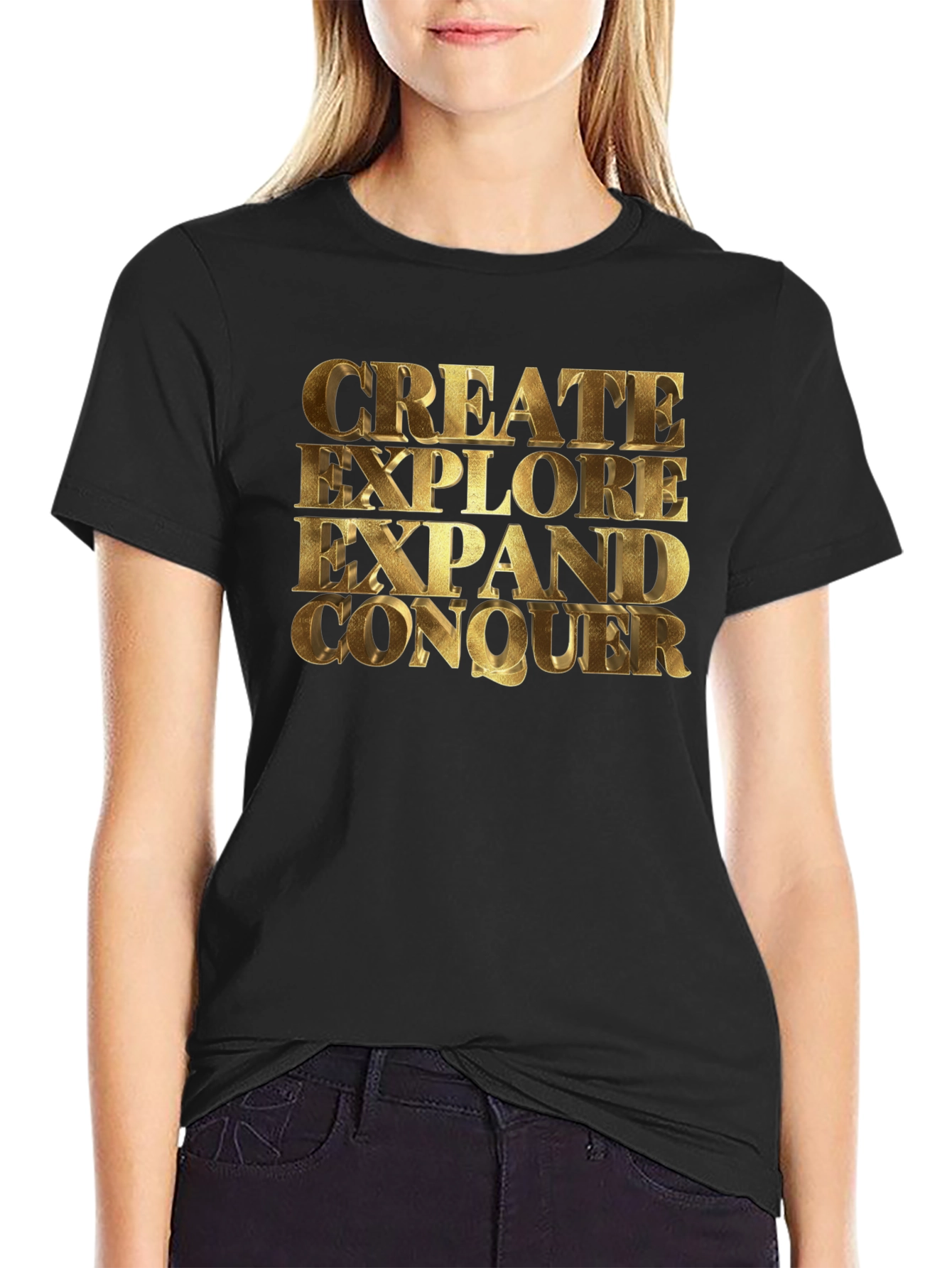 Create Explore Conquer Graphic Tee
