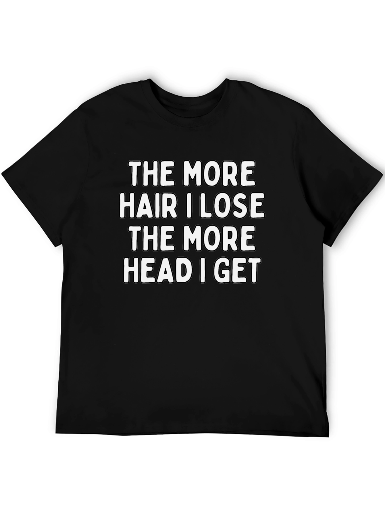 Funny Bald Humor Graphic T-Shirt