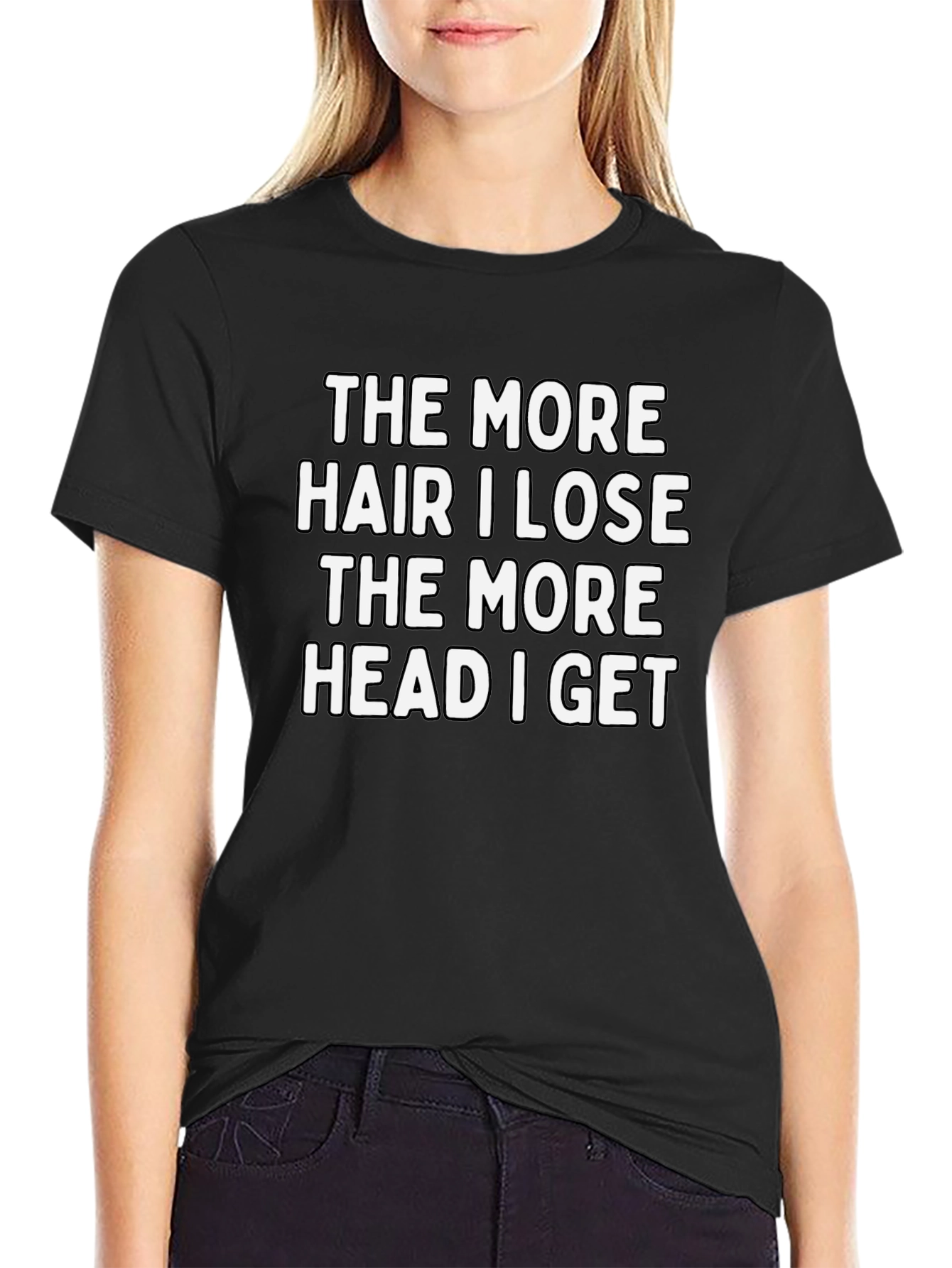 Funny Bald Humor Graphic T-Shirt