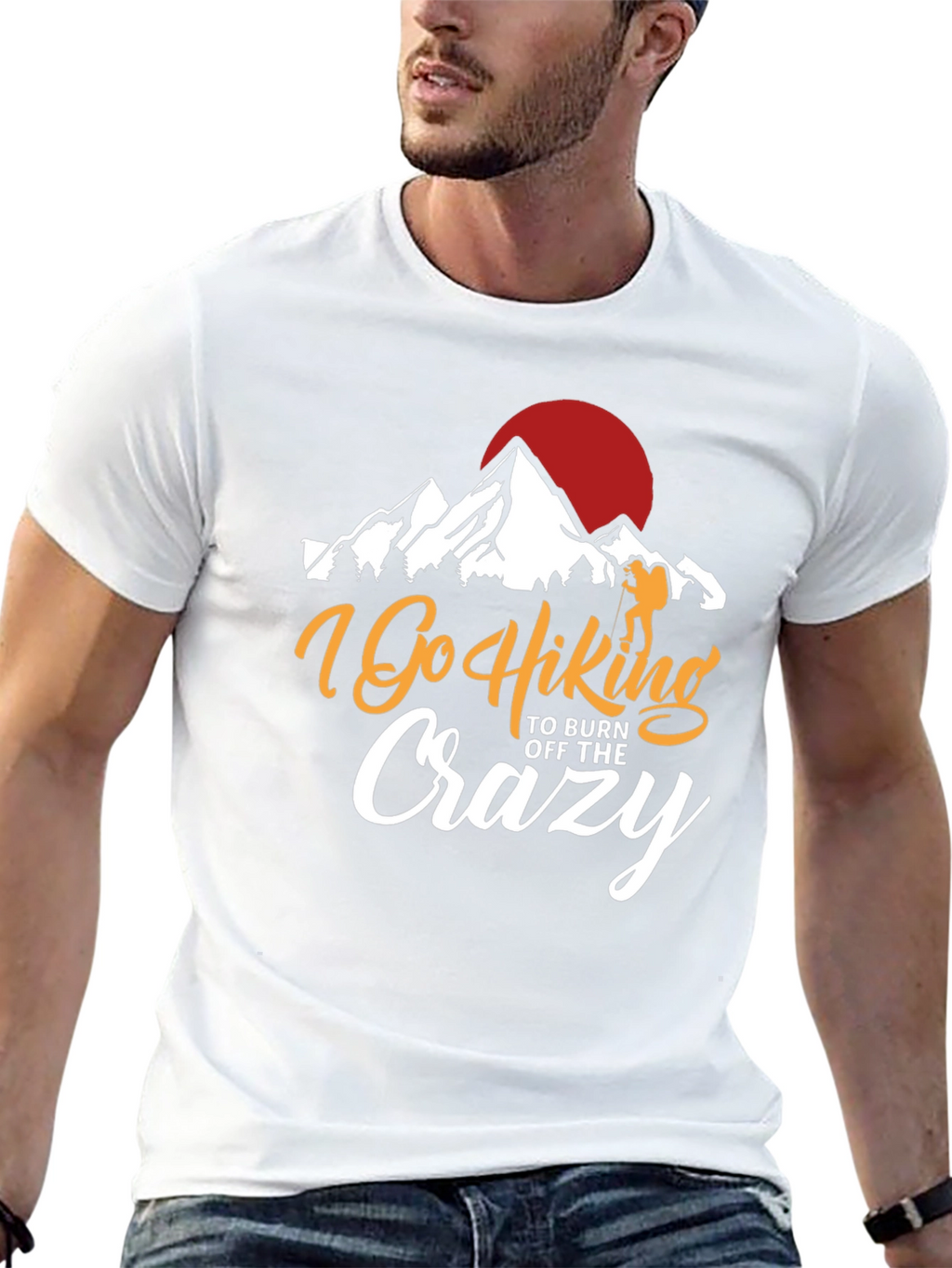 I Go Hiking to Burn Off the Crazy T-Shirt