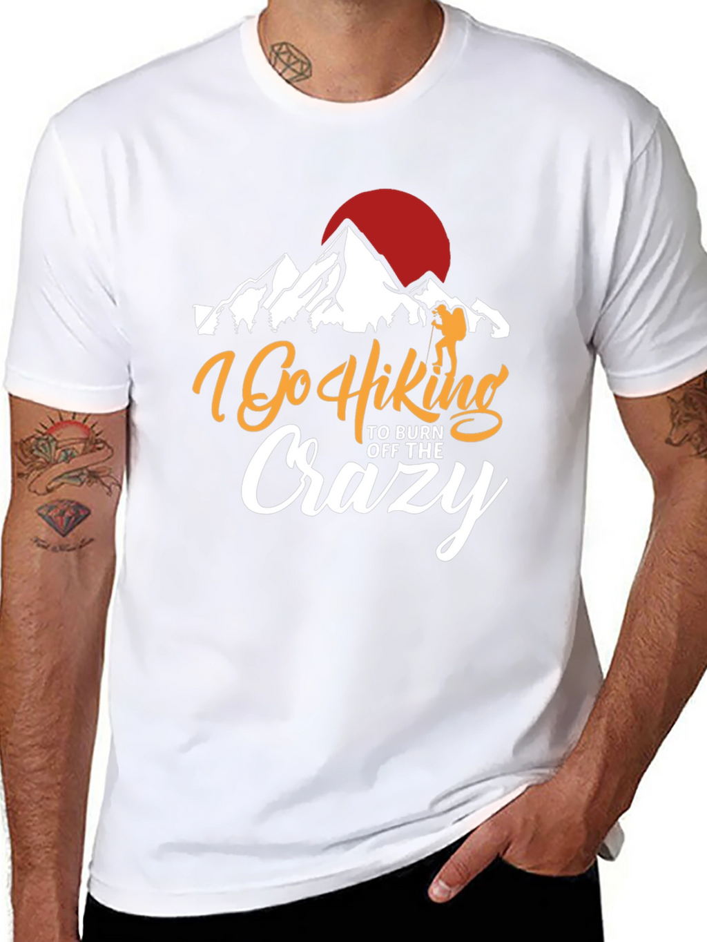 I Go Hiking to Burn Off the Crazy T-Shirt