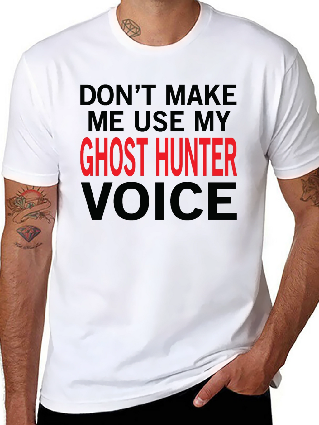 Ghost Hunter Voice T-Shirt - Funny Graphic Tee