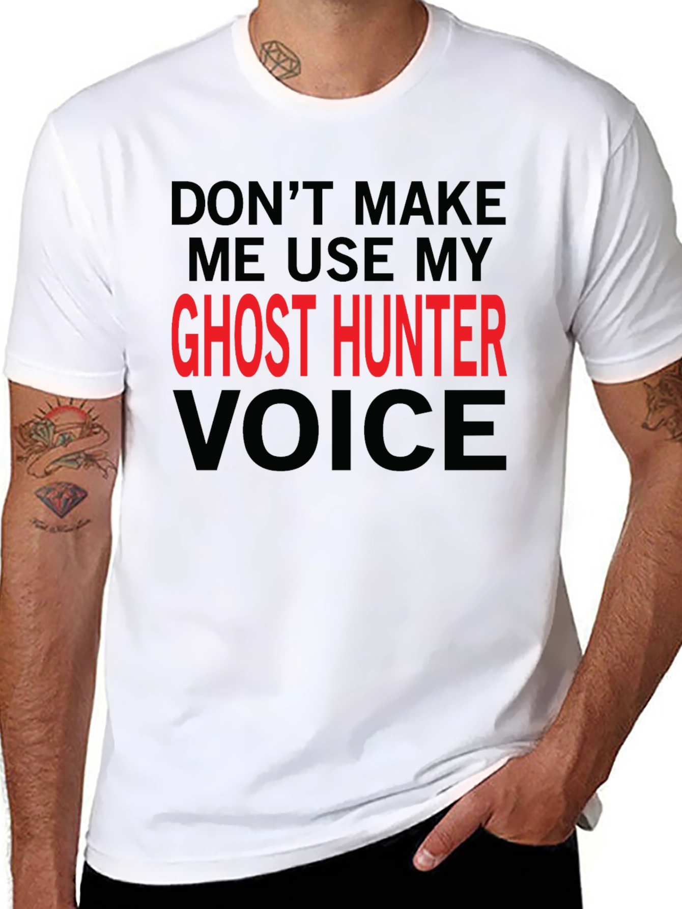 Ghost Hunter Voice T-Shirt - Funny Graphic Tee