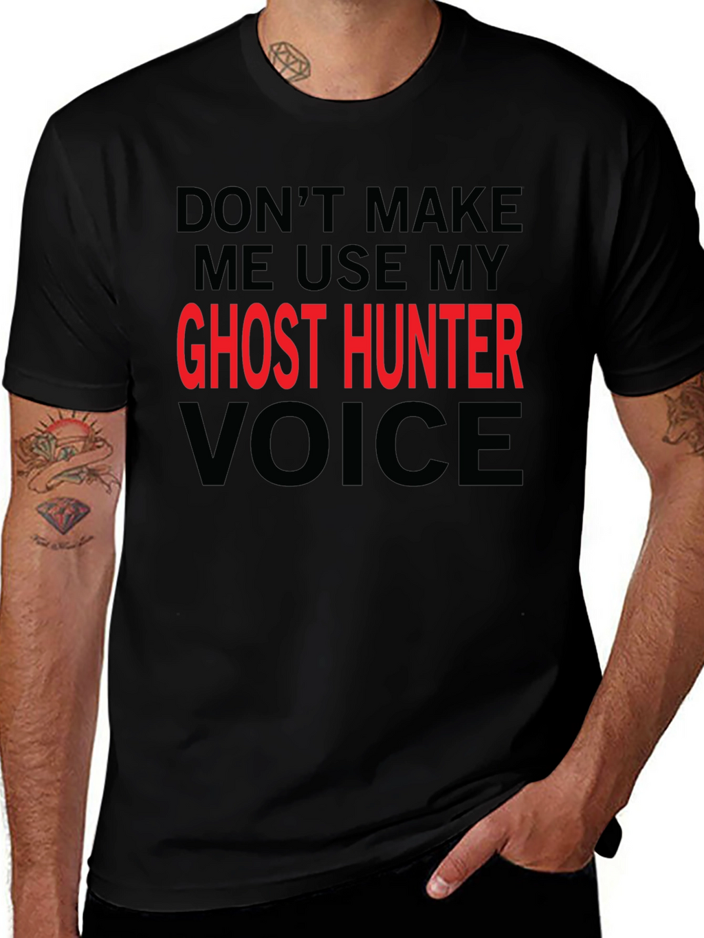 Ghost Hunter Voice T-Shirt - Funny Graphic Tee