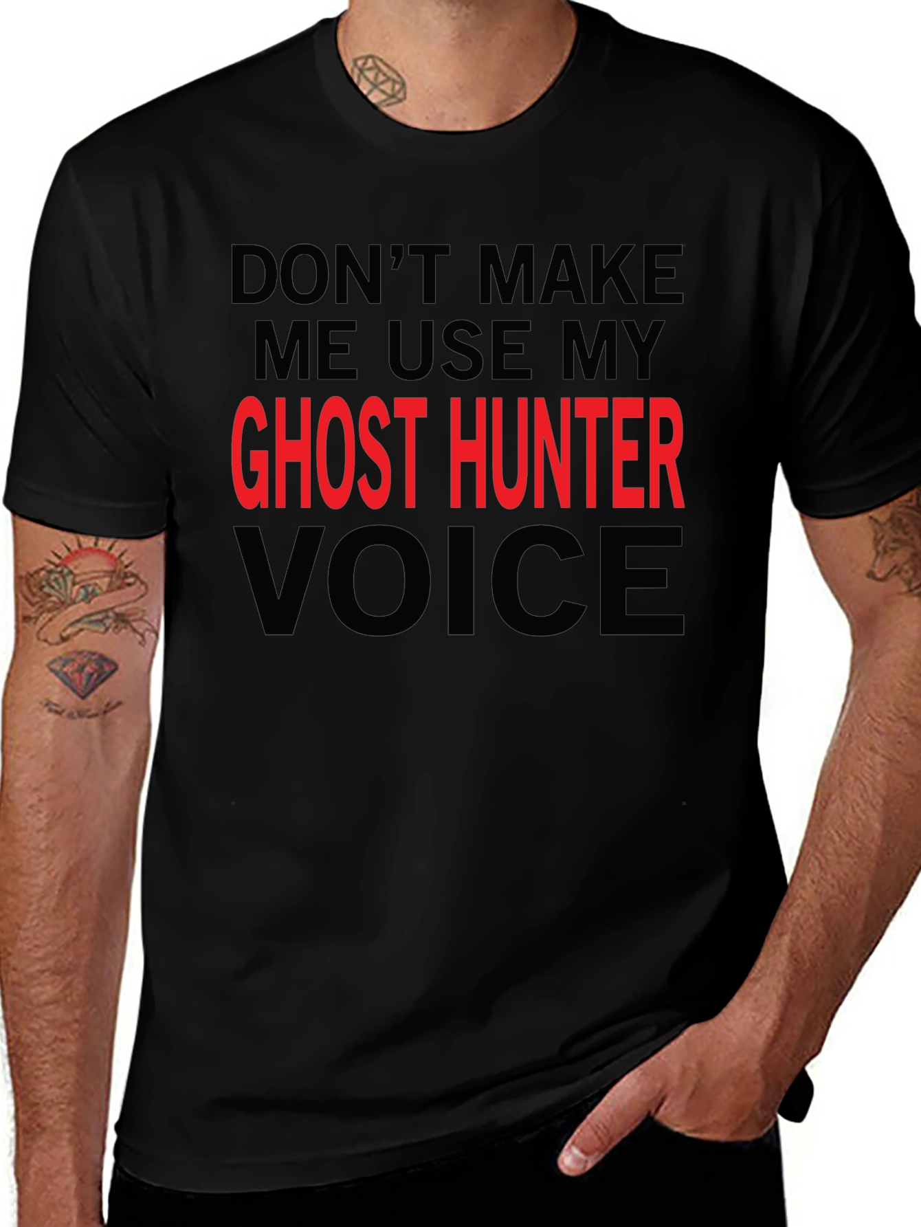 Ghost Hunter Voice T-Shirt - Funny Graphic Tee