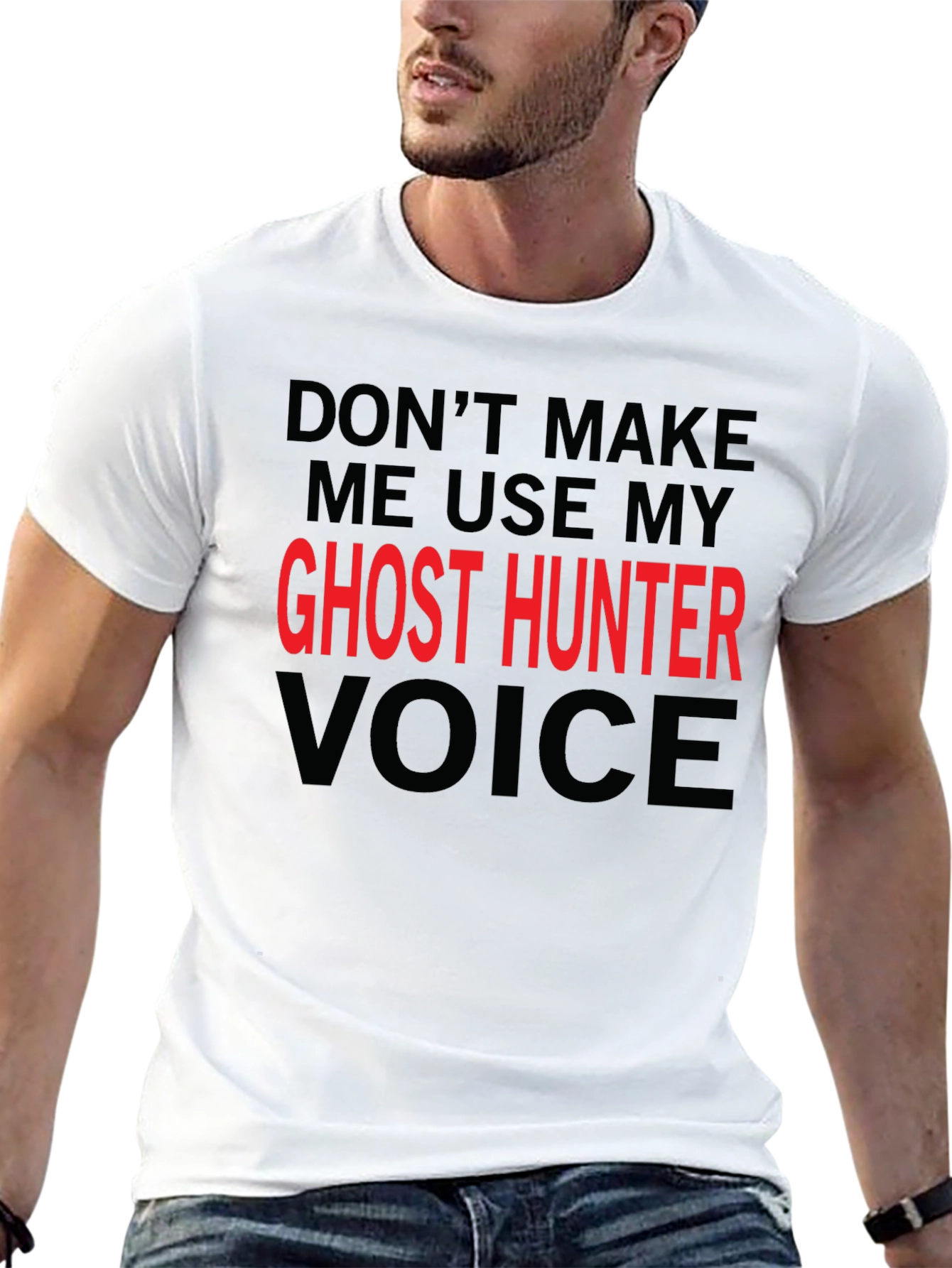 Ghost Hunter Voice T-Shirt - Funny Graphic Tee