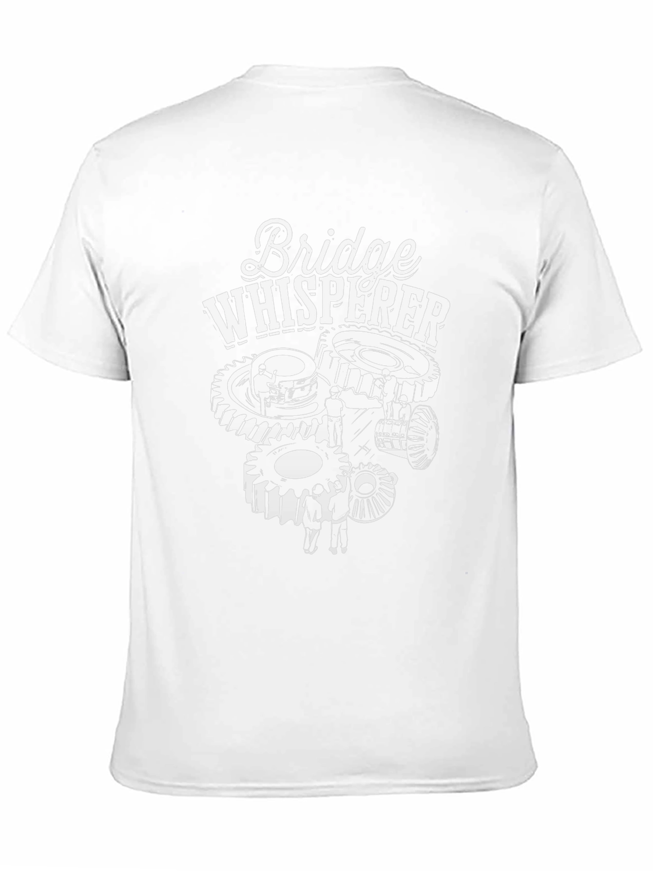 Bridge Whisperer Graphic Tee - Black Cotton Blend T-Shirt