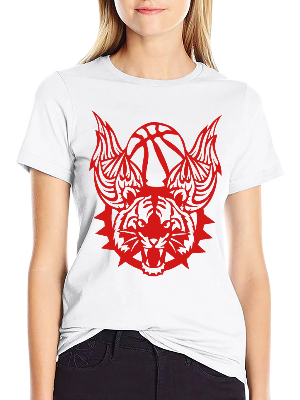 Mens Graphic Tee - Tiger Basketball Design