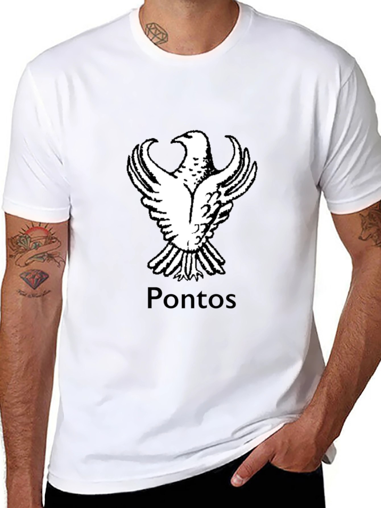 PONTOS Eagle T-Shirt - Black
