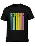 Republic Retro Striped Graphic Tee