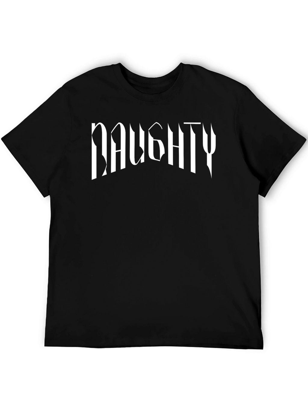 Naughty Graphic Print Tee - Edgy Style