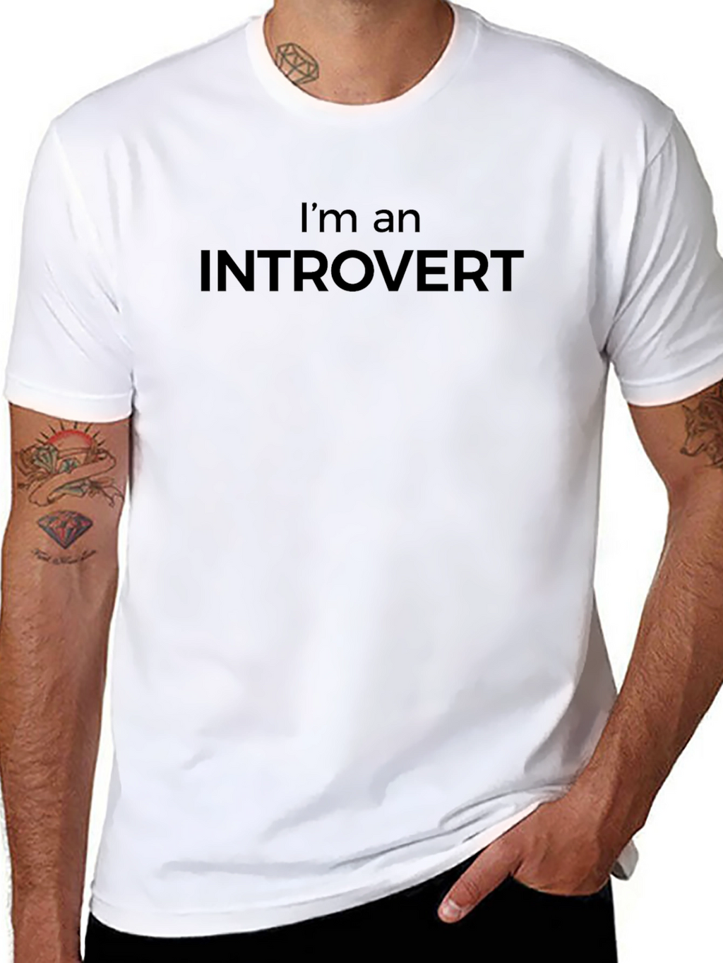 Introvert Tee - Soft Cotton Comfort Fit