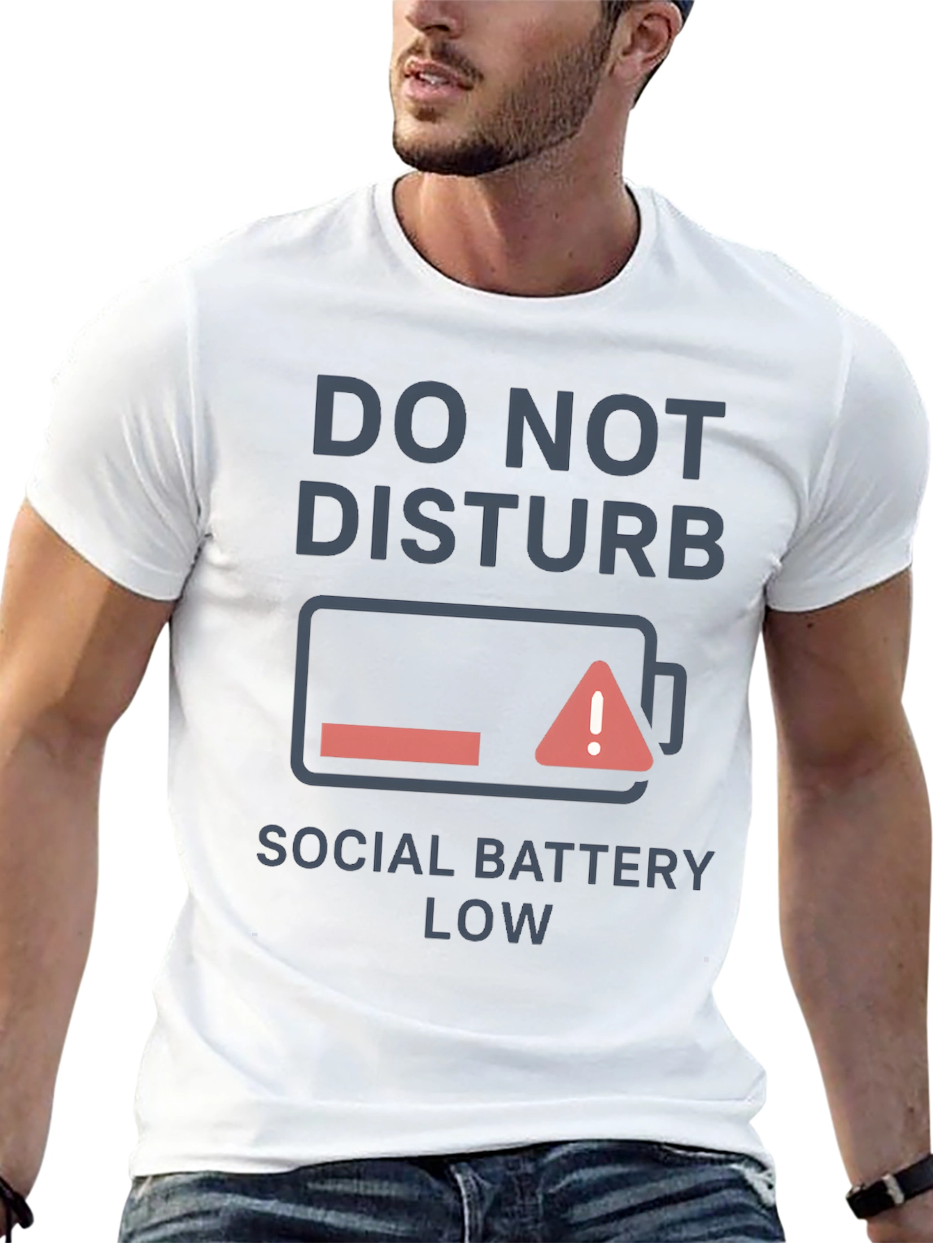 Do Not Disturb Social Battery Low T-Shirt