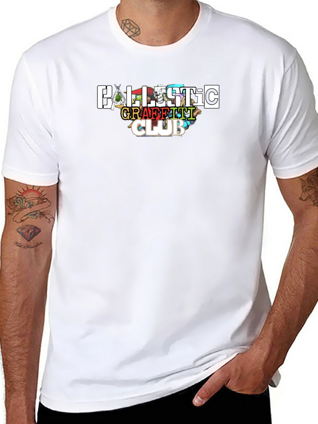 Ballistic Graffiti Club Black T-Shirt